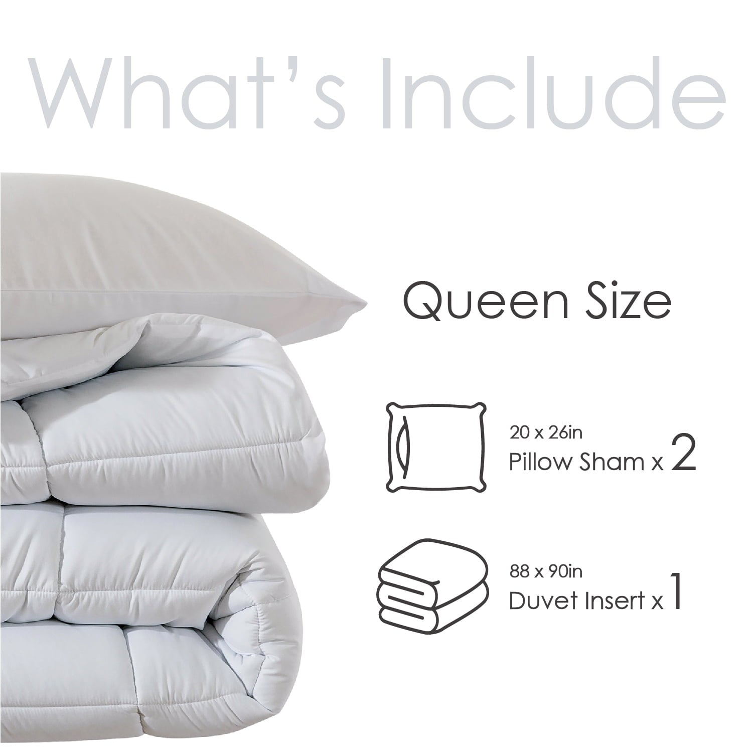 All-Season Queen Size 3-Piece All-Season Down Alternative Comforter Set Deep Black (Comforter and Pillowcase Bedding Set / bed i... - Luxurious Quilted Duvet Cover Set Detail
