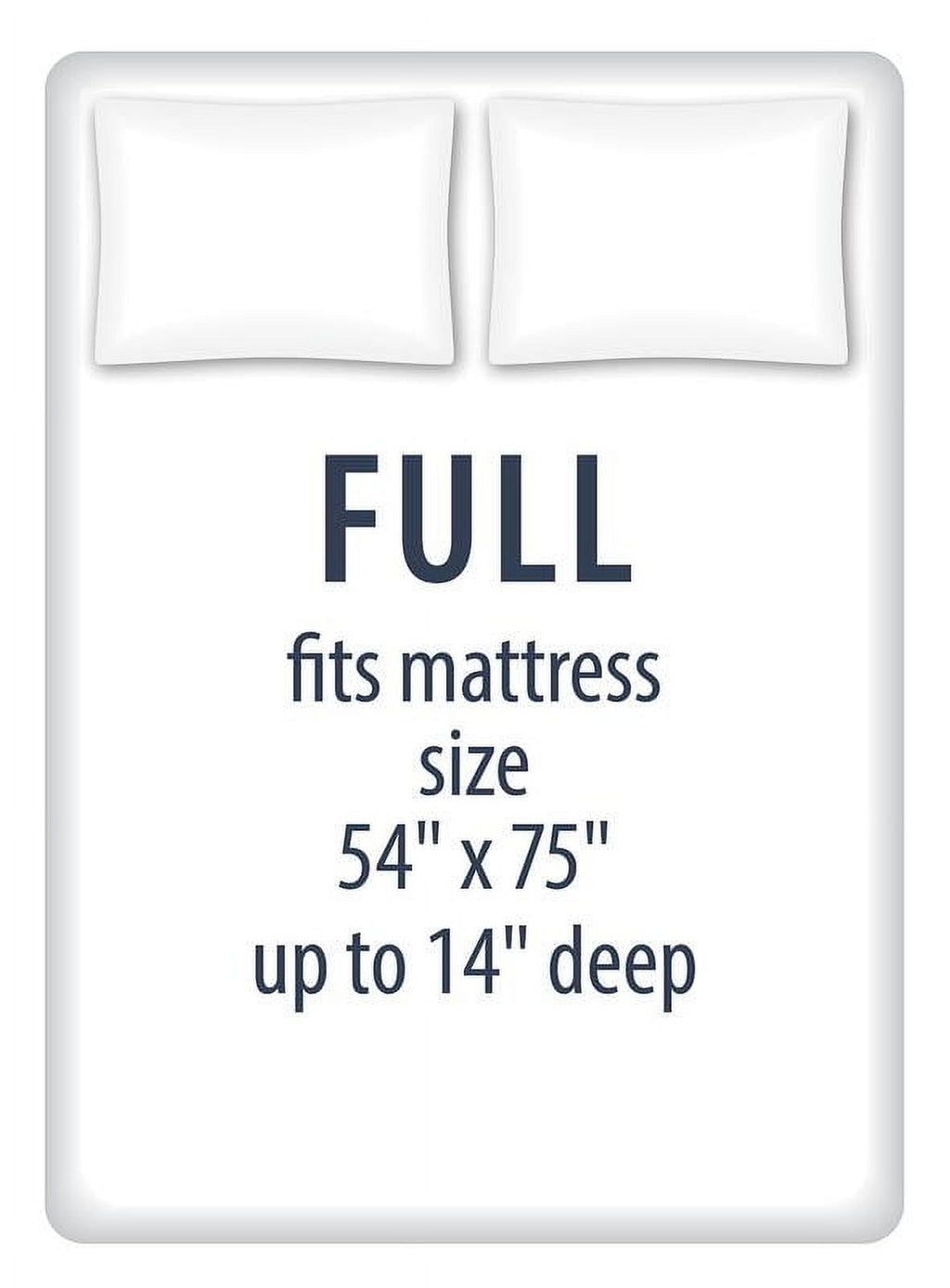 Wrinkle-Resistant Kids Soft Microfiber Sheet Set, Navy Blue Stars, Full, 4 Pieces, Easy Care - Luxury Bed Sheet Set with Deep Pockets Detail