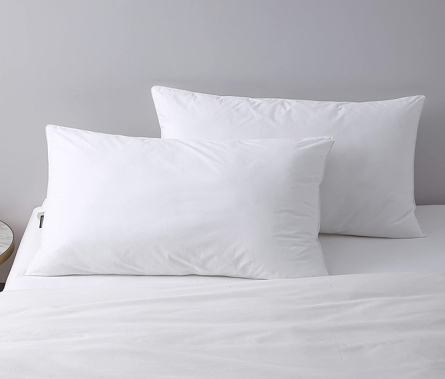 Ergonomic Memory Foam Bed Pillows King Size Pillows Set of 2, Pillows for Sleeping,Polyester Microfiber Cover,Super Soft Set of 2(... - Hotel Quality Plush Sleeping Pillows Detail