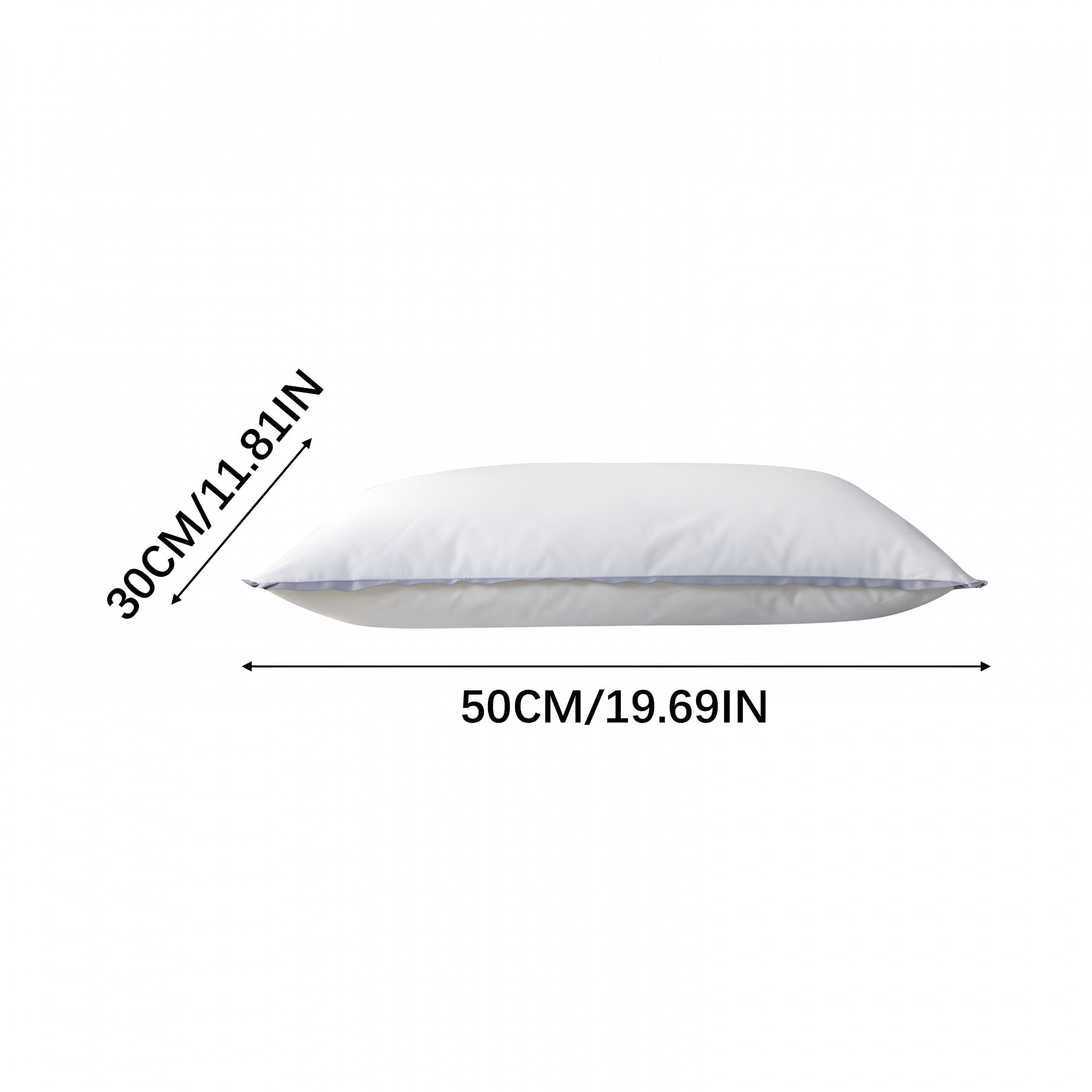 Decorative Plump Flat Pillows for Sleeping Thin,Ultra Thin Pillow,Adjustable Shredded Memory Foam Pillows for Side,Back,Stomach Sleepe... - Ergonomic Memory Foam Pillow for Neck Pain Support Detail