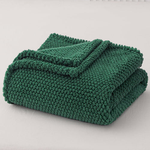 Cozy Fleece Fuzzy Fleece 50"x70" Throw Blanket for Couch, Fluffy Warm Soft Jacquard Blankets for Fall Winter, Lightweight and Coz... - Lightweight Plush Warm Blanket for All Seasons Detail