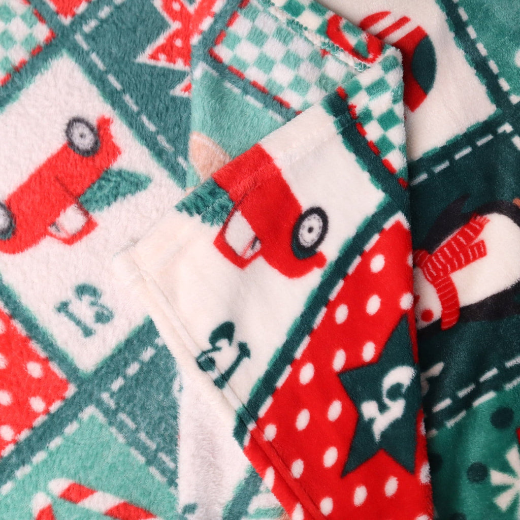 Cozy Fleece Cozy Blanket Printed Blanket Throw Christmas Blanket - 300 GSM Fleece Blanket Throw Size Blanket for Home Decoration,... - Cozy Fleece Throw Blanket for Couch & Bed Detail