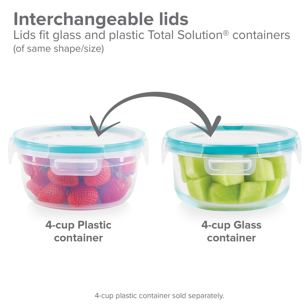 Fun Food Fidget Glass Storage Set, 10 Piece - Playful Star & Heart Shaped Geometric NeeDoh Detail