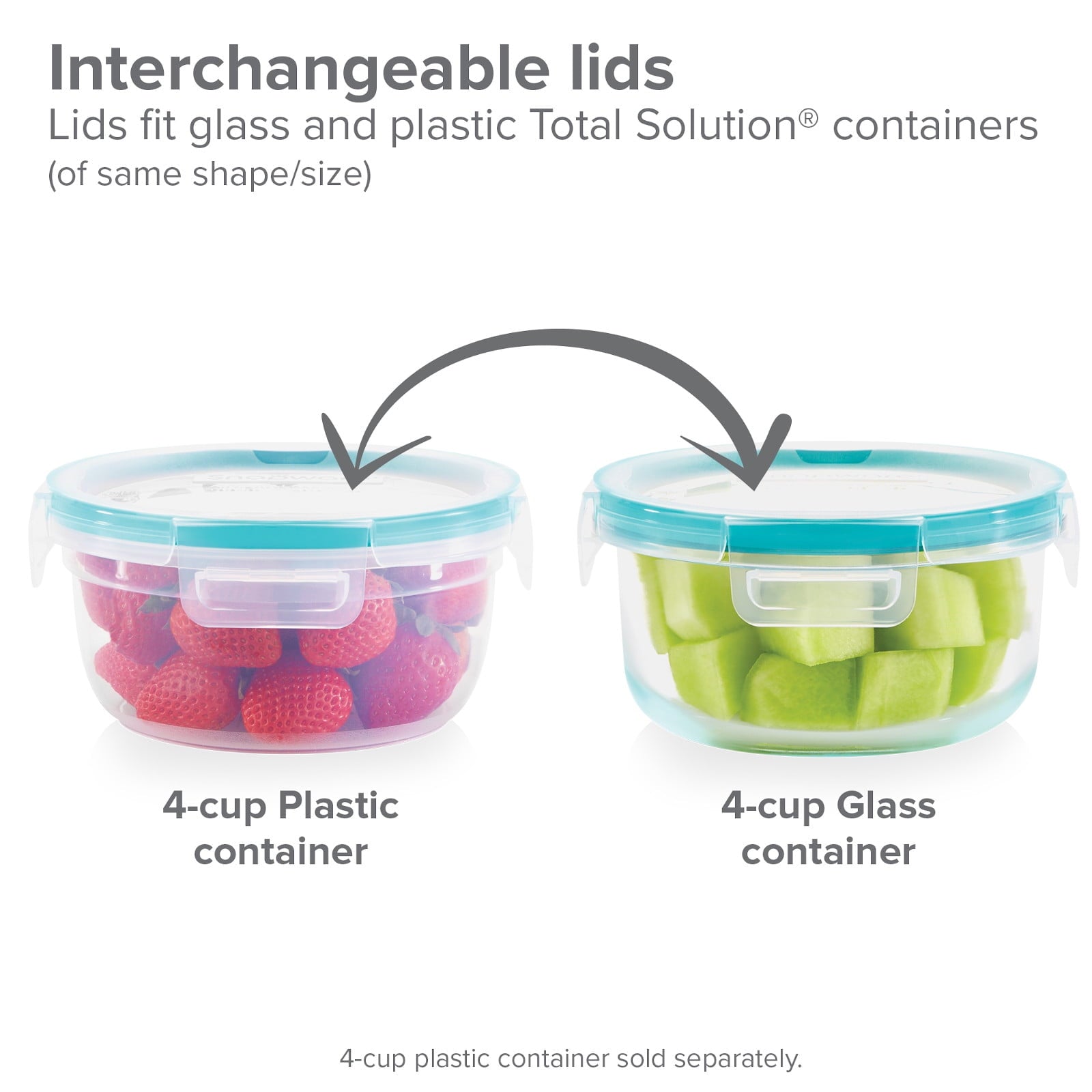 Fun Food Fidget Glass Storage Set, 10 Piece - Playful Star & Heart Shaped Geometric NeeDoh Detail