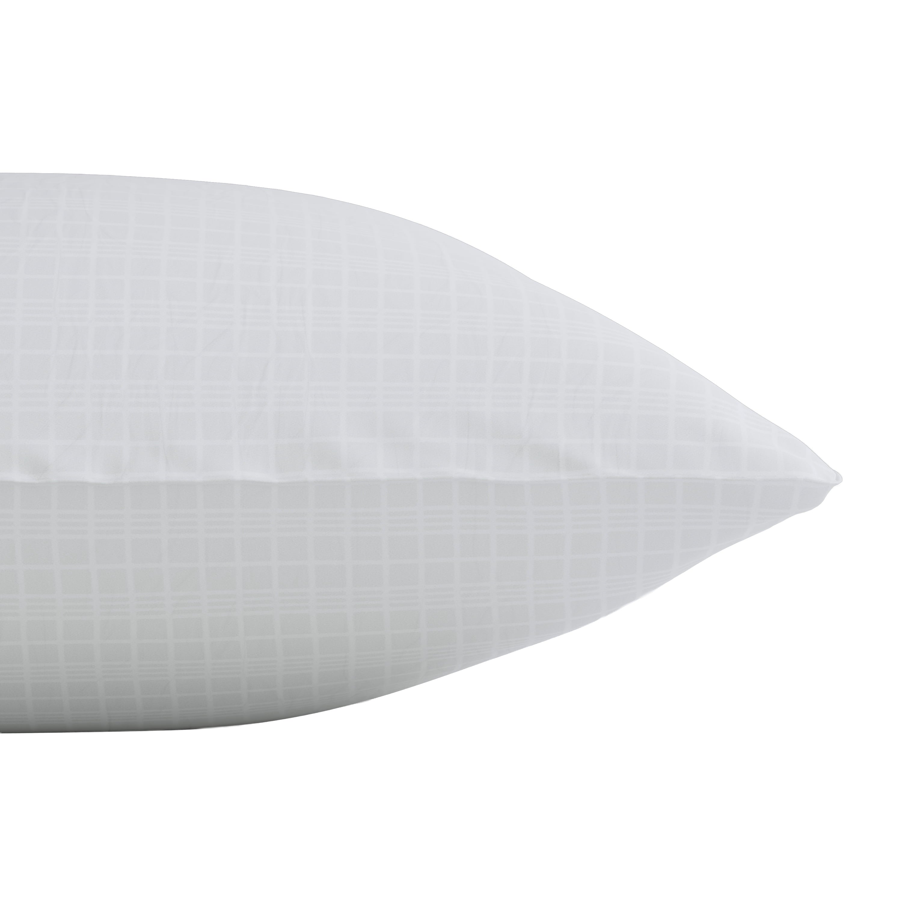 Fluffy Shredded Comfort Complete Bed Pillow, Standard/Queen, White- All Positions Antimicrobial - Ergonomic Memory Foam Pillow for Neck Pain Support Detail