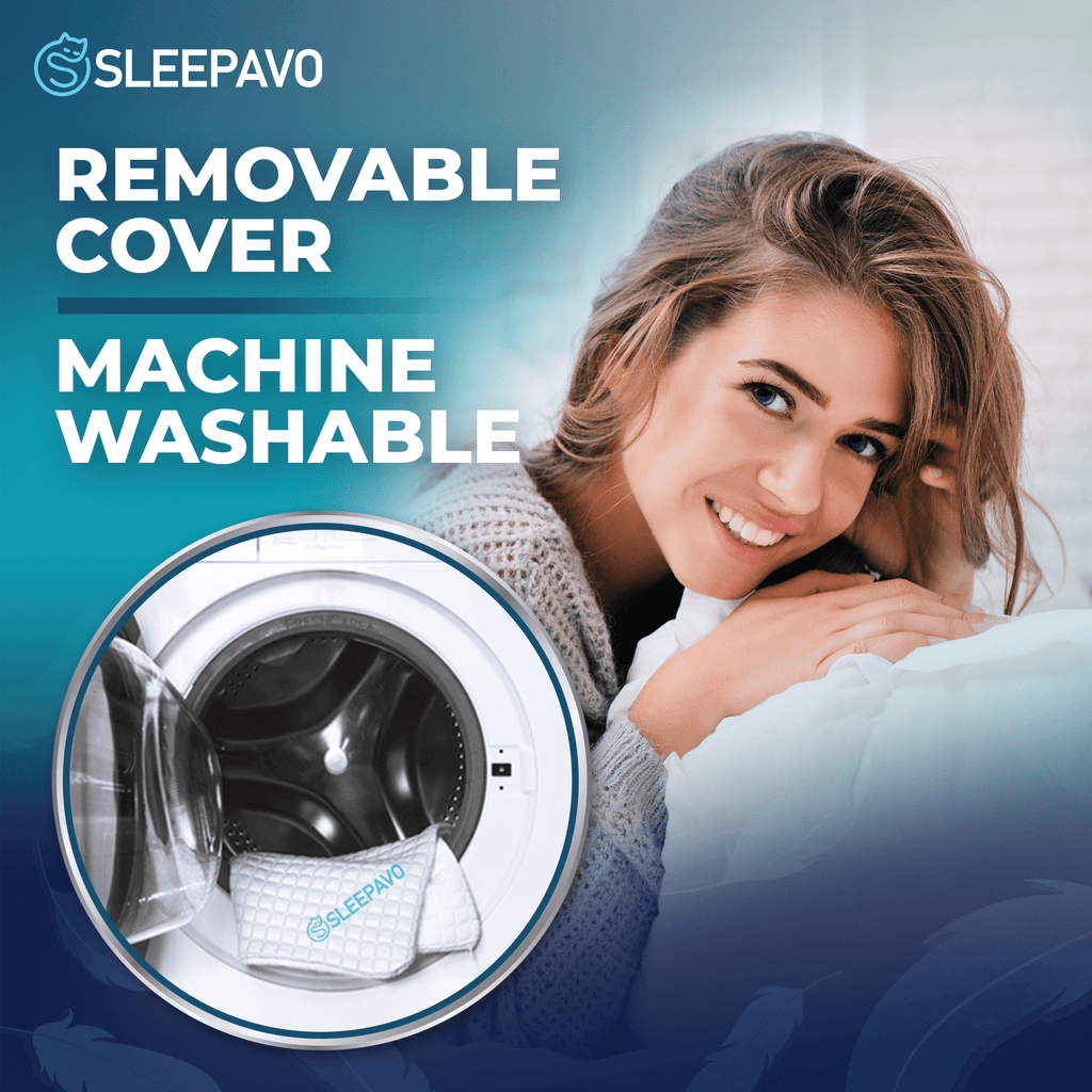 Orthopedic Support Adjustable Shredded Memory Foam Pillows Queen Size Set of 2 - Extra Soft Cooling Bamboo Bed Pillows for Sleeping - Ba... - Hotel Quality Plush Sleeping Pillows Detail