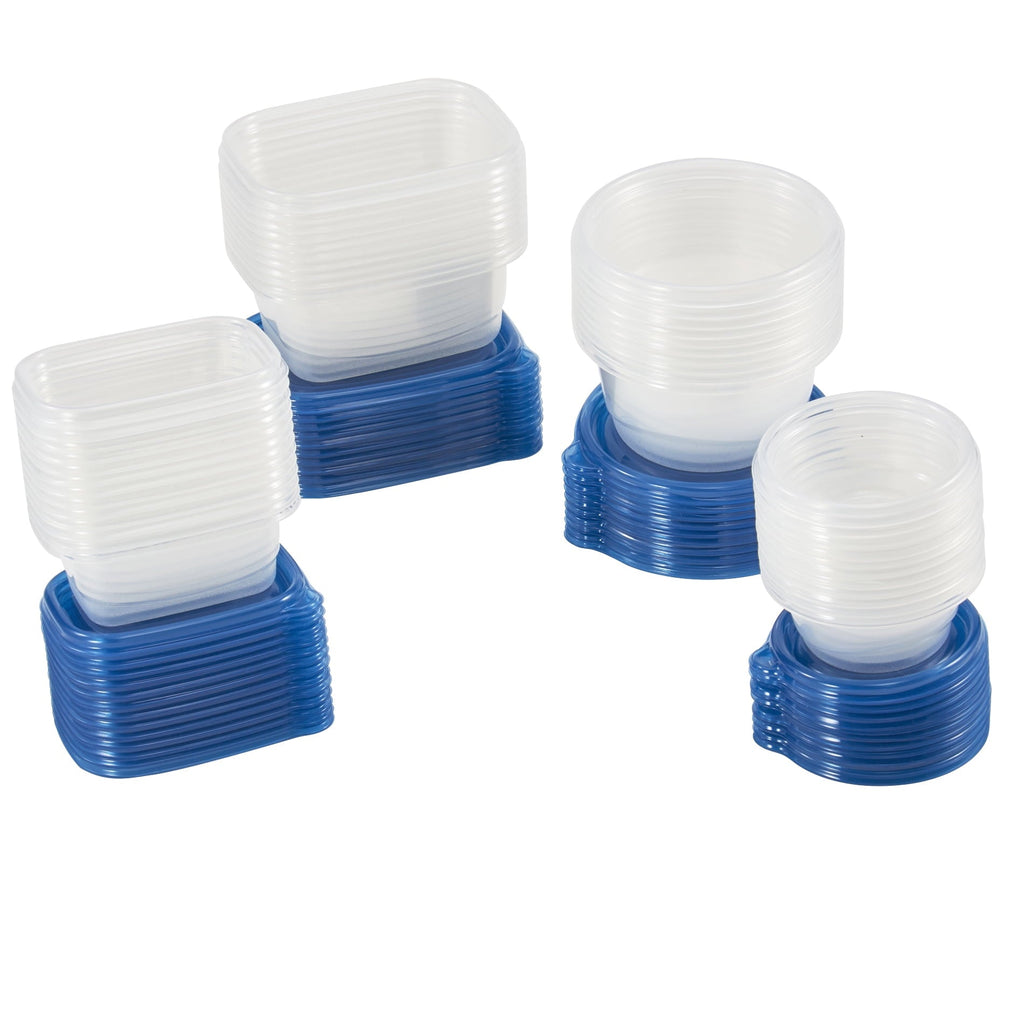 Playful Geometric 92pc Plastic Food Storage Container set, Ideal Use for Refrigeration Storage and Organization,... - Fun Food Fidget Cookie Squishable Toy Detail