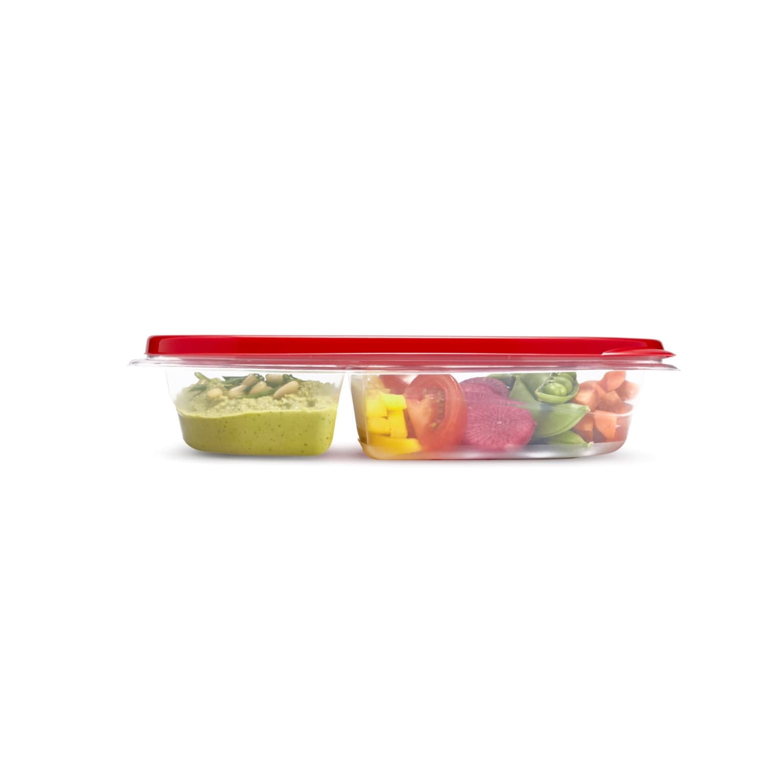 Fun Food Fidget alongs Divided Rectangular Food Storage Containers, 3.7 Cup, 3-Pack - Fun Food Fidget Cookie Squishable Toy Detail