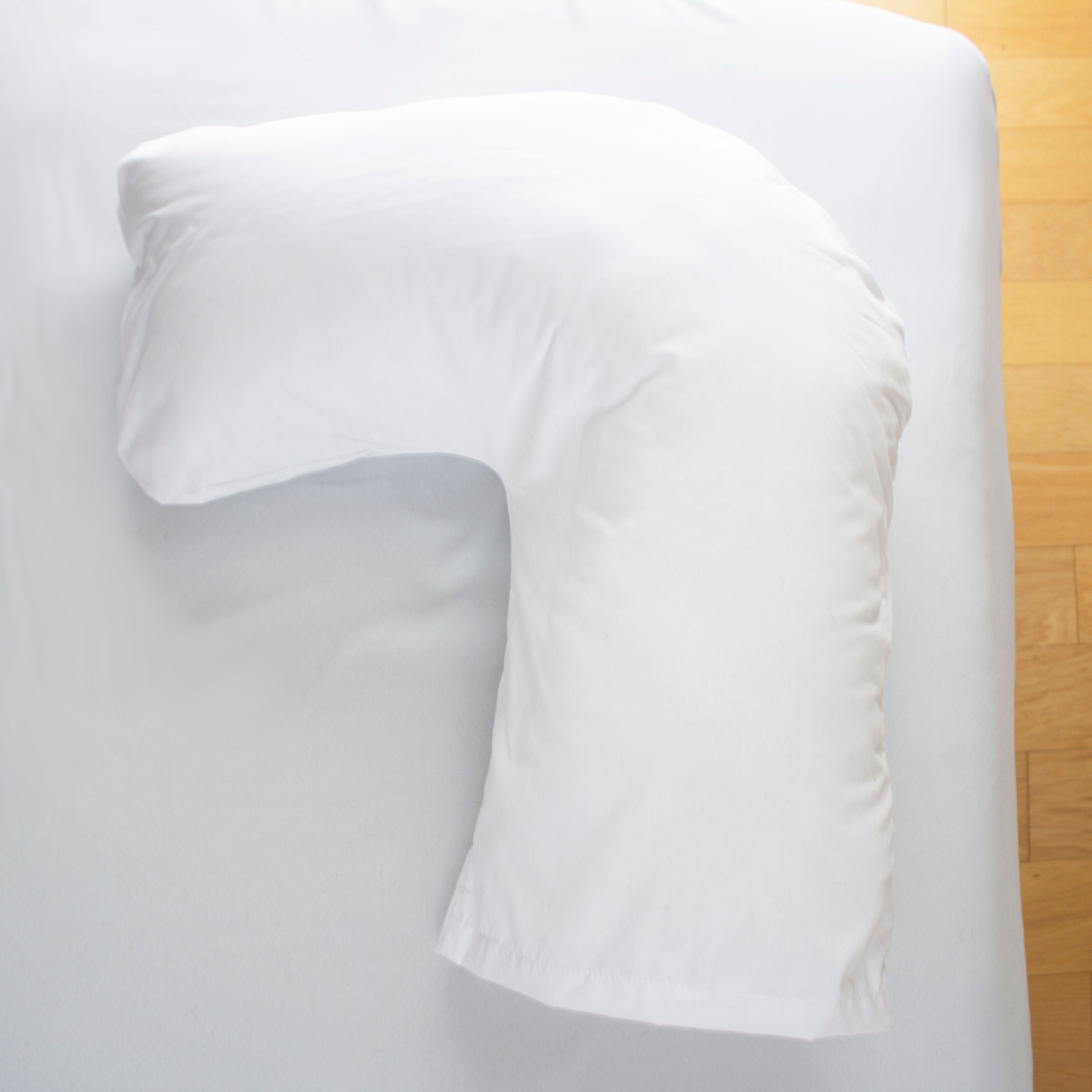 Orthopedic Support Hugg-A-Pillow 17" x 22" Bed Pillow White 554-7915-1900 - Ergonomic Memory Foam Pillow for Neck Pain Support Detail