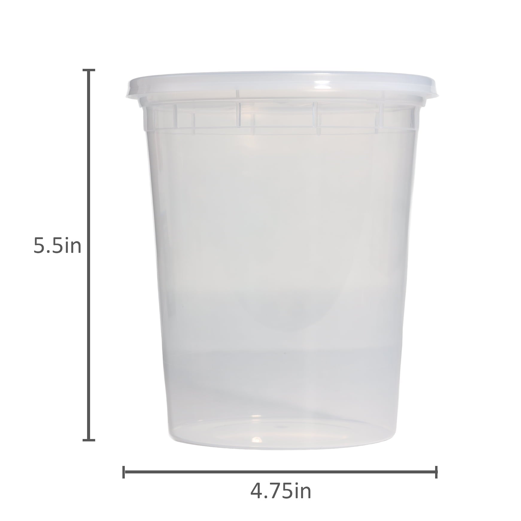 Fun Food Fidget 40 Piece 32oz Plastic Deli Container, Ideal Use for Meal Prep and Batch Cooking - Fun Food Fidget Cookie Squishable Toy Detail