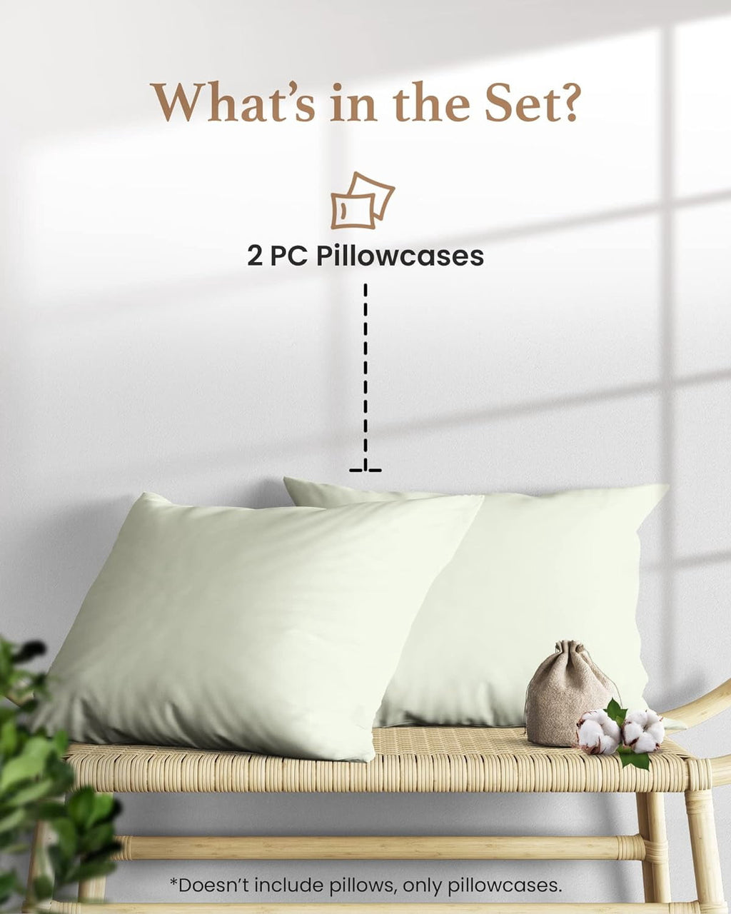 Cooling Sateen Queen Size Flat Sheet Only - Hotel Style 100% Egyptian Cotton Sheet, Soft & Breathable, Sateen Weave 800 Thread Count... - Premium Ultra-Soft Pillowcase Pair for Sleeping Detail
