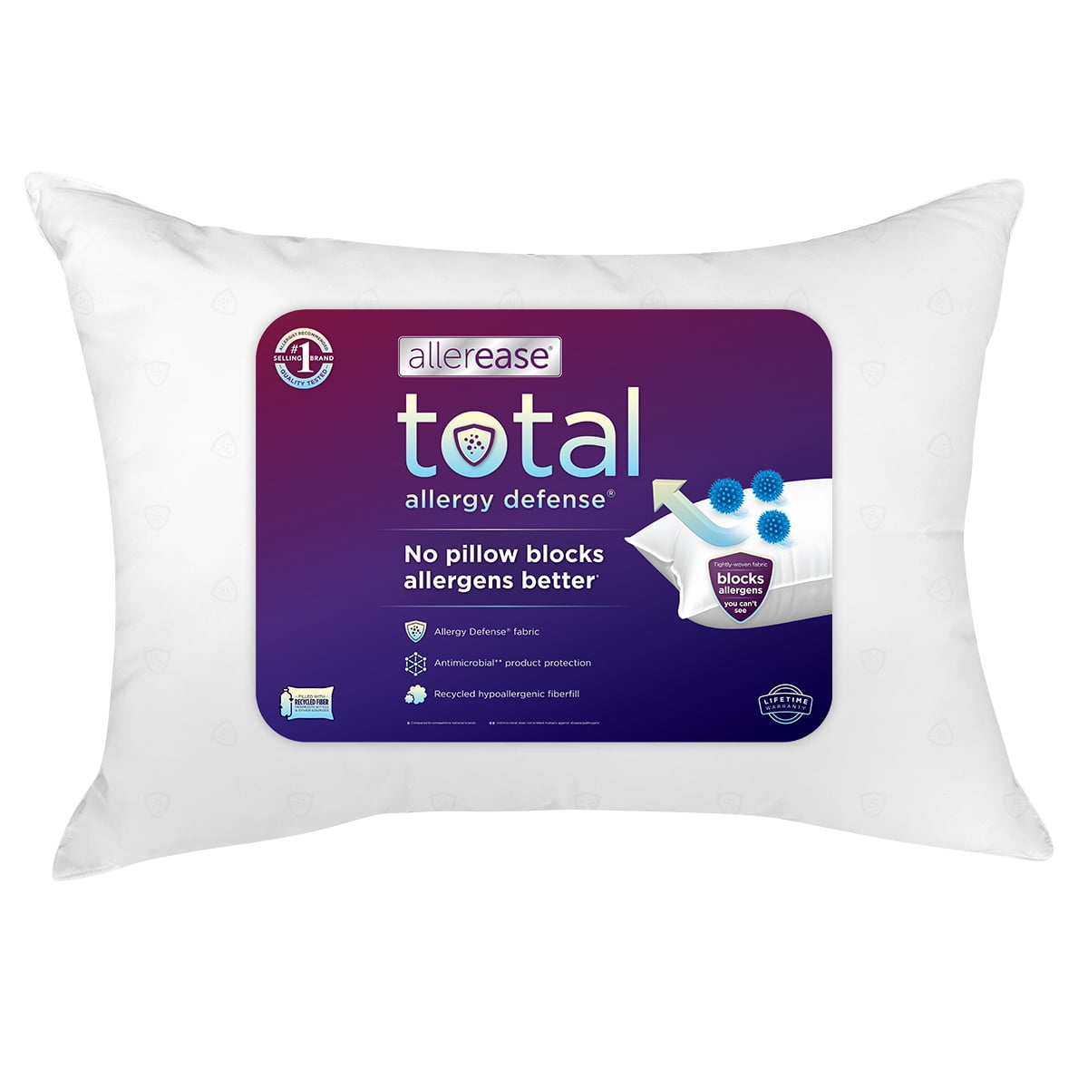 Ergonomic Memory Foam Bed Pillows, Standard/Queen (2 Count) - Hotel Quality Plush Sleeping Pillows - Default Title