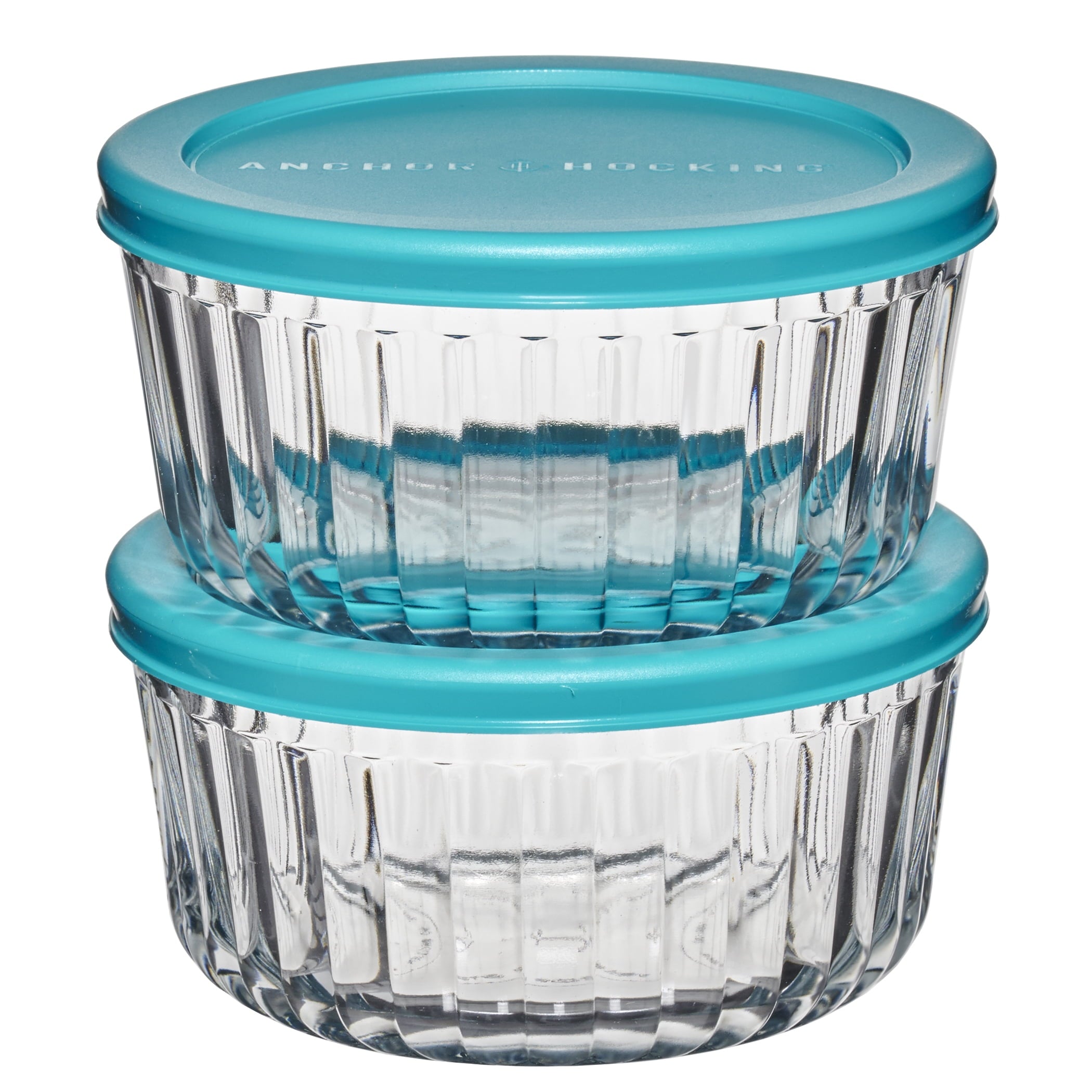 Deliciously Squishy Glass Food Storage Container with Lids, 4 Cup Round, Set of 2 - Squishy Dohnut Sweet Treat Shaped Stress Toy - Default Title