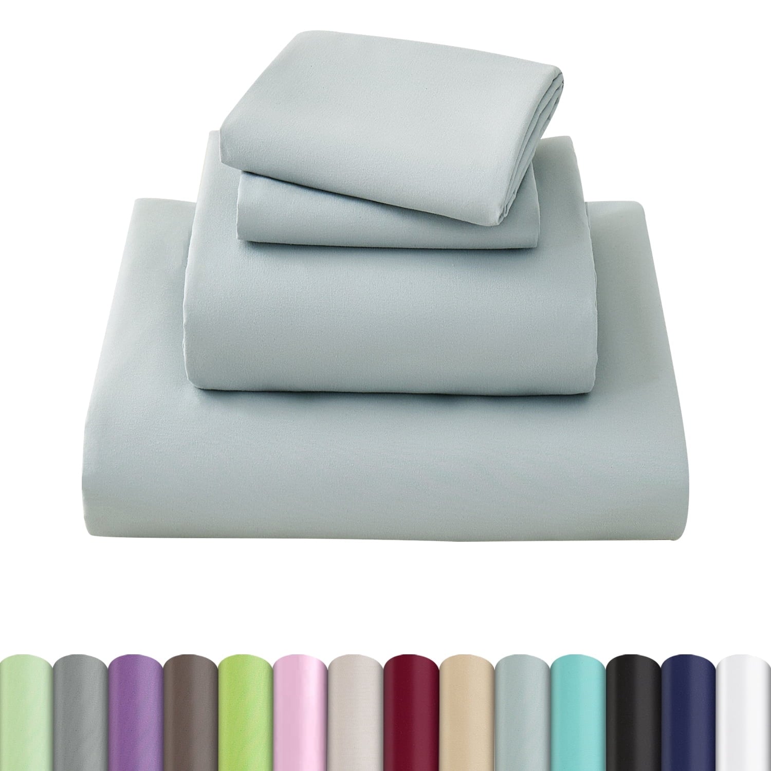 Wrinkle-Resistant Sheets Set 4 Piece Queen/Full Size Sheet Set, Soft & Lightweight And Breathable ding Set, Fitted Sheet, Flat Sheet & ... - Breathable Egyptian Cotton Flat & Fitted Sheets - Default Title