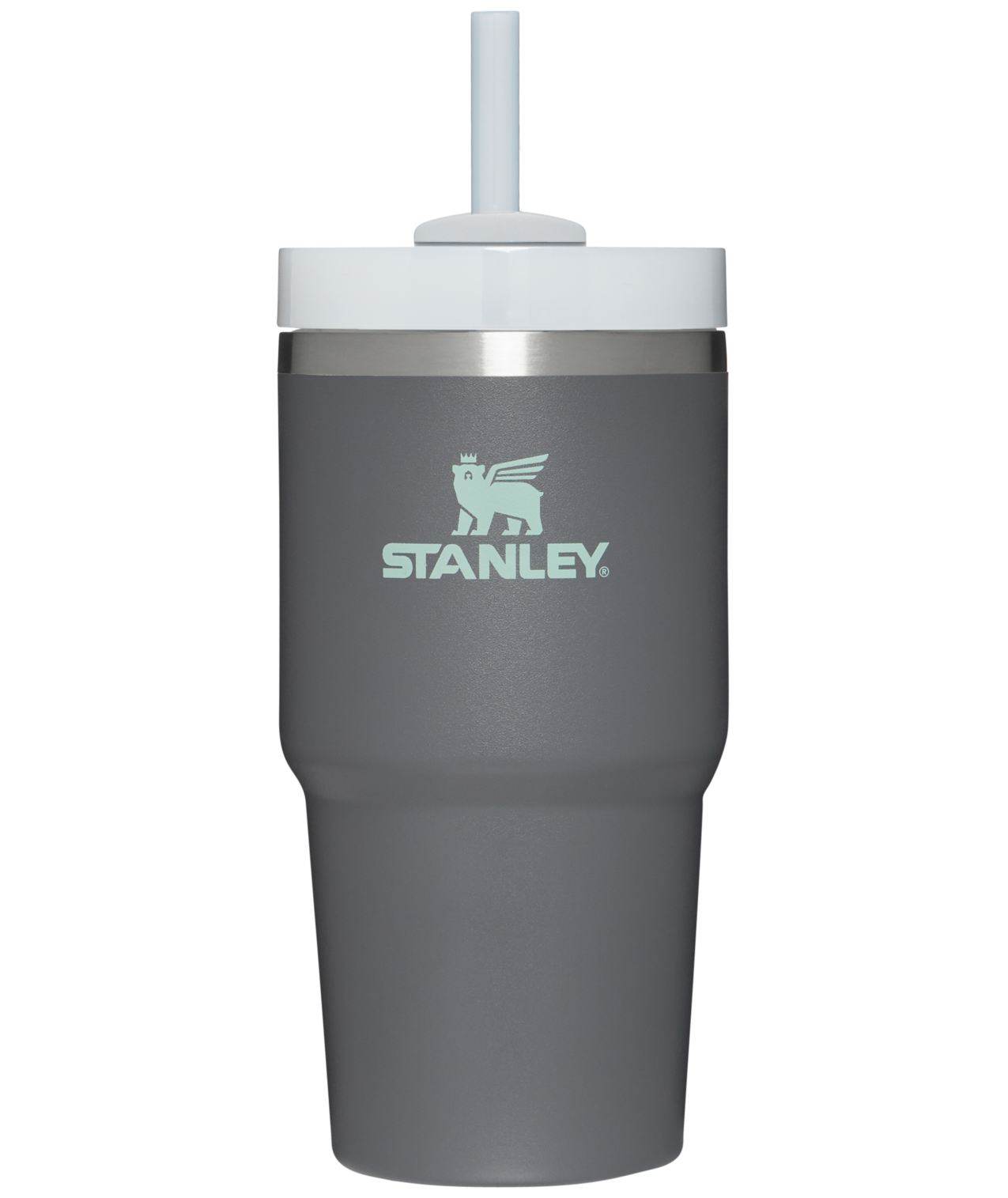 Double-Wall Vacuum The Quencher H2.0 Flowstate Tumbler | Stanley Create D330L - 40oz Large Capacity Car-Cup Friendly Quencher - Charcoal