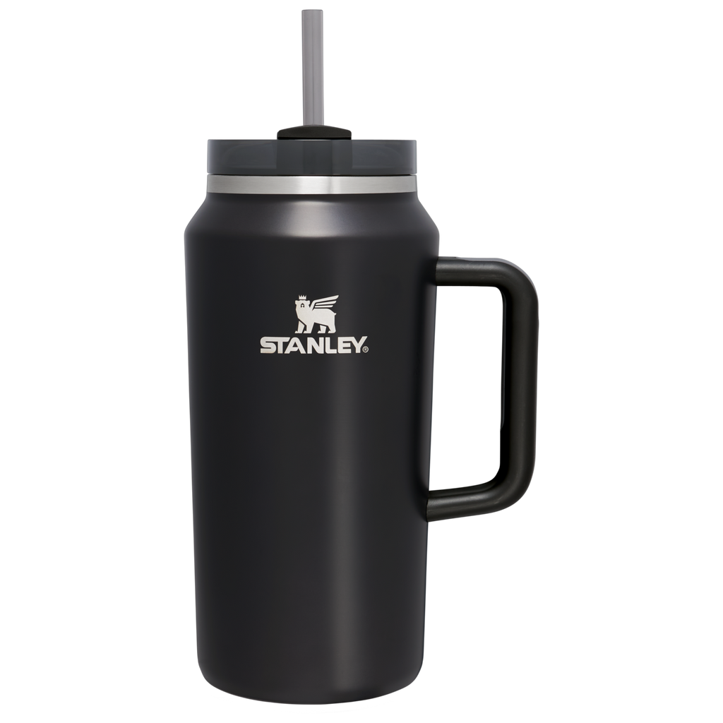 Double-Wall Vacuum The Quencher H2.0 Flowstate Tumbler D365U - 40oz Large Capacity Car-Cup Friendly Quencher - Black Glow