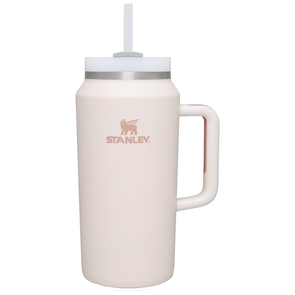 Double-Wall Vacuum The Quencher H2.0 Flowstate Tumbler D365U - 40oz Large Capacity Car-Cup Friendly Quencher - Rose Quartz