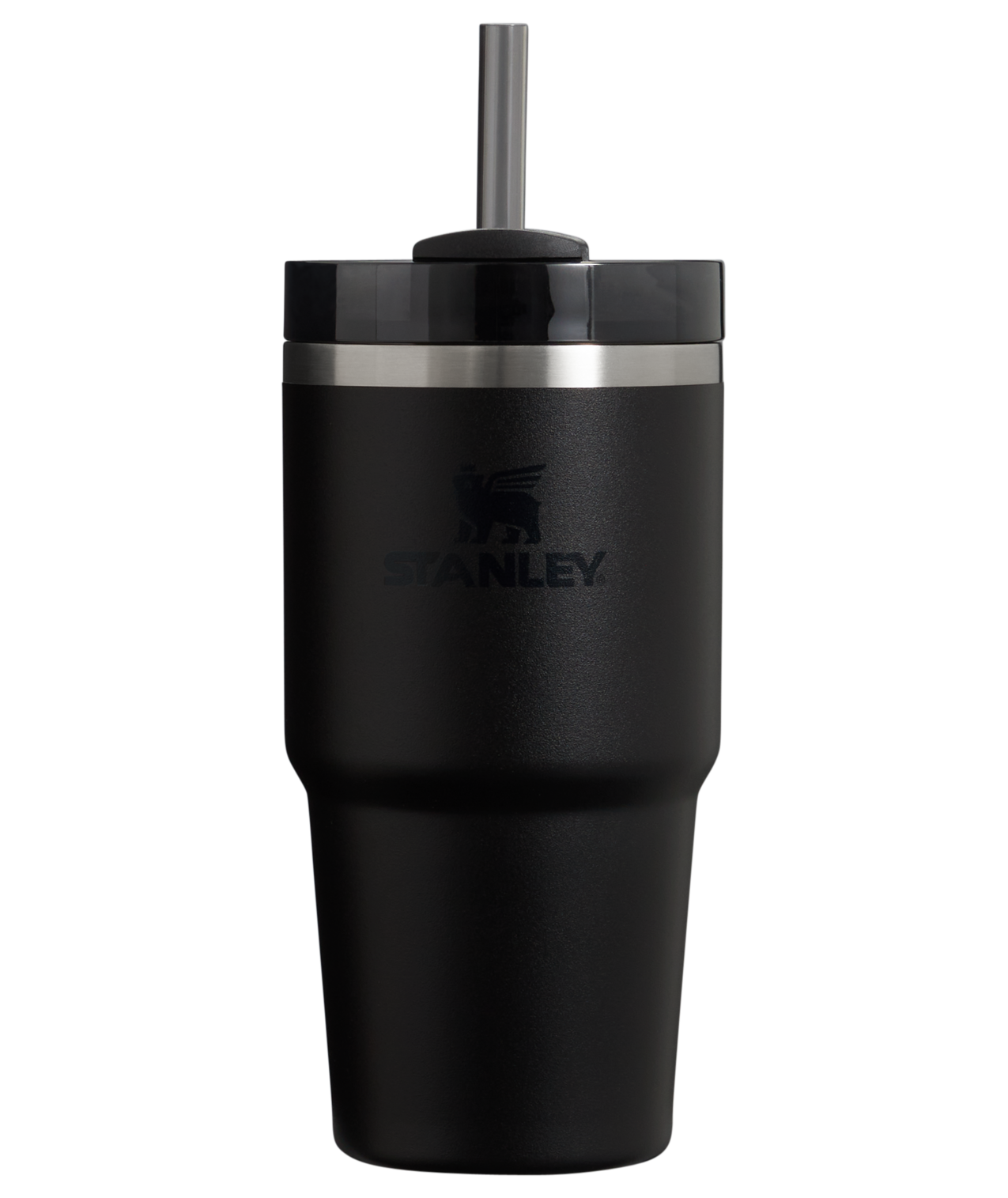 Double-Wall Vacuum The Quencher H2.0 Flowstate Tumbler | Stanley Create D330L - 40oz Large Capacity Car-Cup Friendly Quencher - Black 2.0