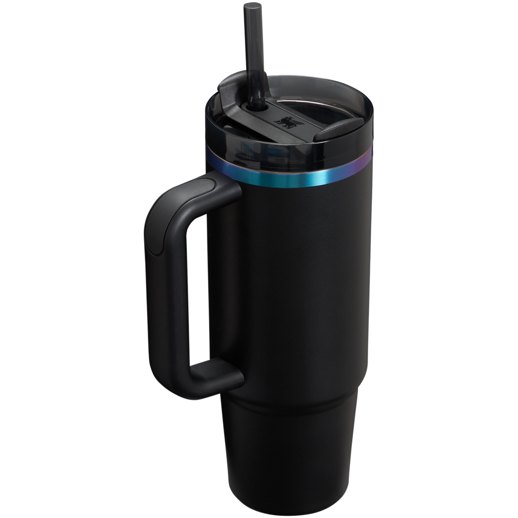 Double-Wall Vacuum The Black Chroma Quencher H2.0 Flowstate Tumbler D107W - FlowState 3-Position Lid Insulated Travel Mug Detail