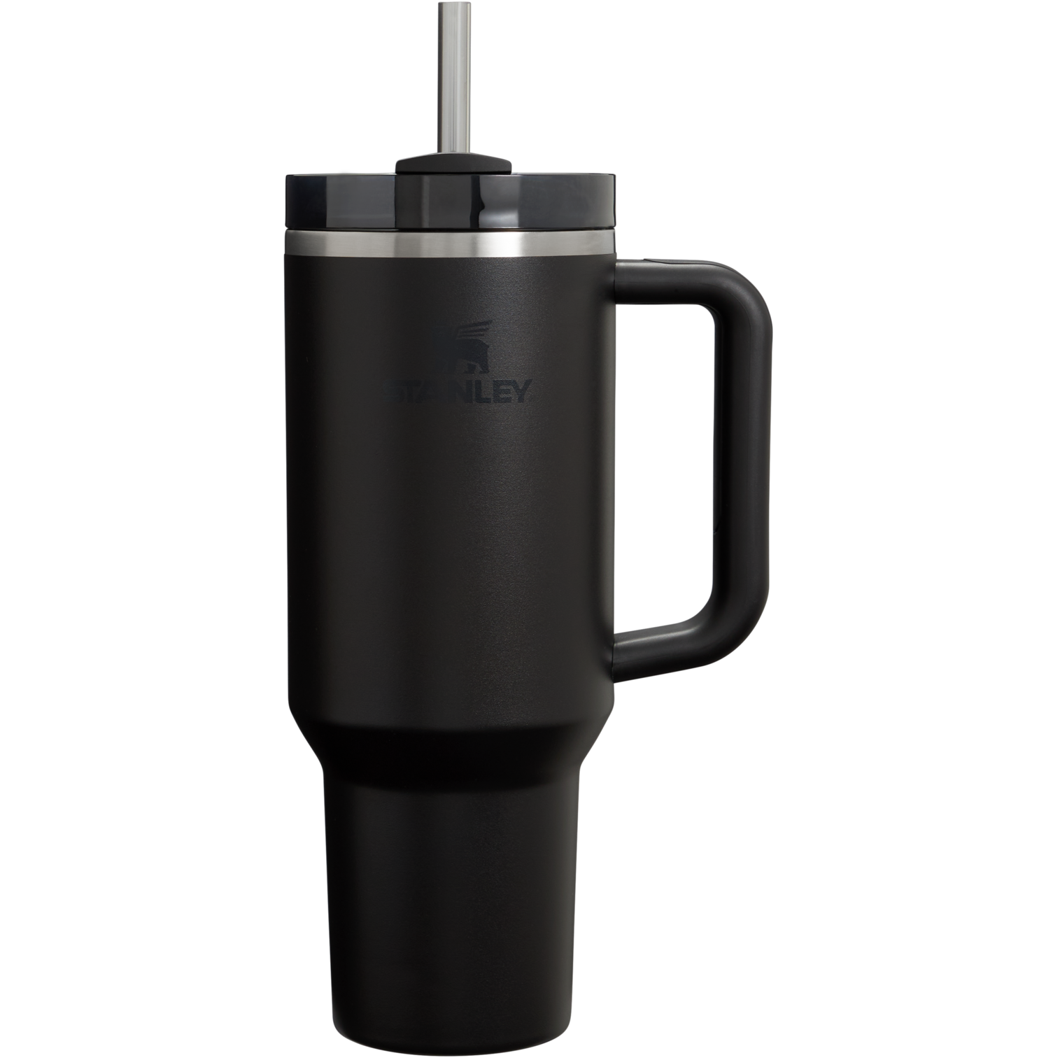 Car-Cup Friendly The Quencher H2.0 Flowstate Tumbler D050X - Double-Wall Vacuum Insulated Travel Tumbler with Straw - Black 2.0