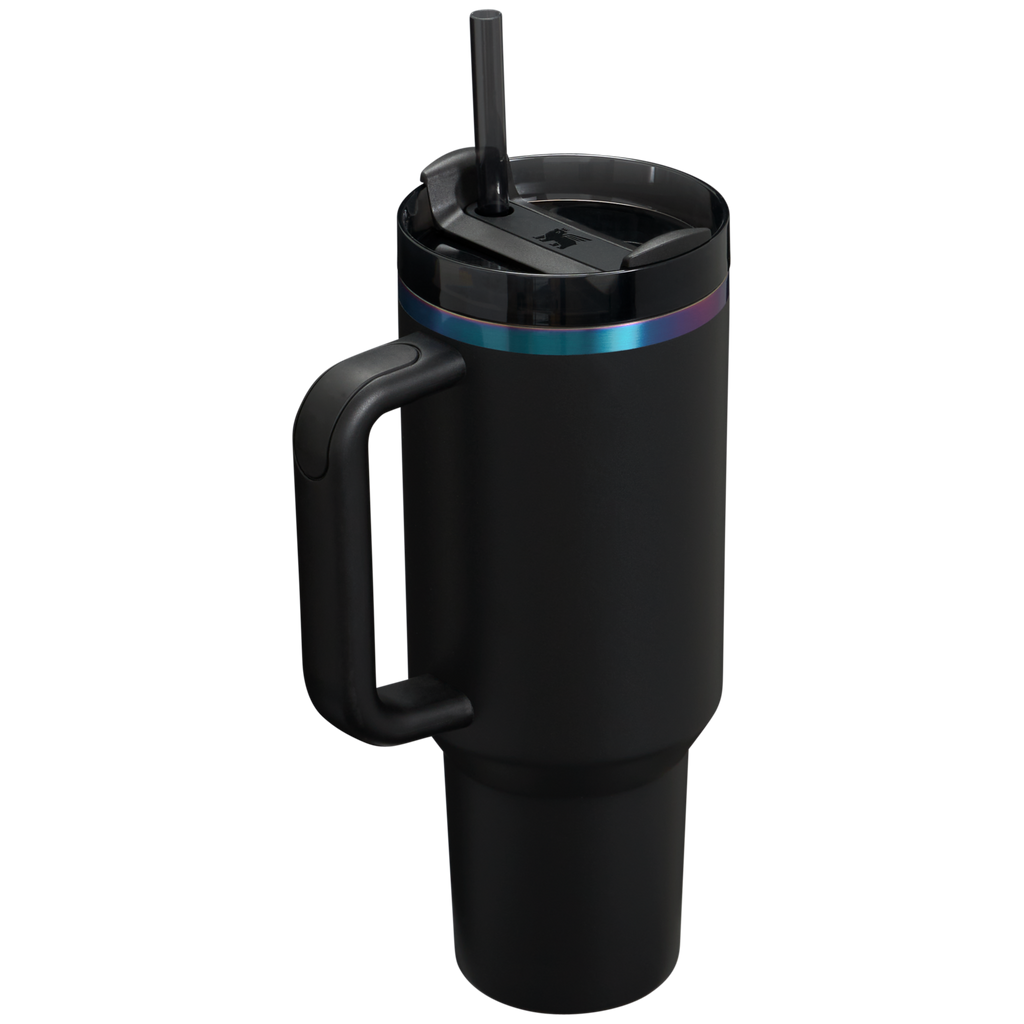 Double-Wall Vacuum The Black Chroma Quencher H2.0 Flowstate Tumbler D252B - 40oz Large Capacity Car-Cup Friendly Quencher Detail