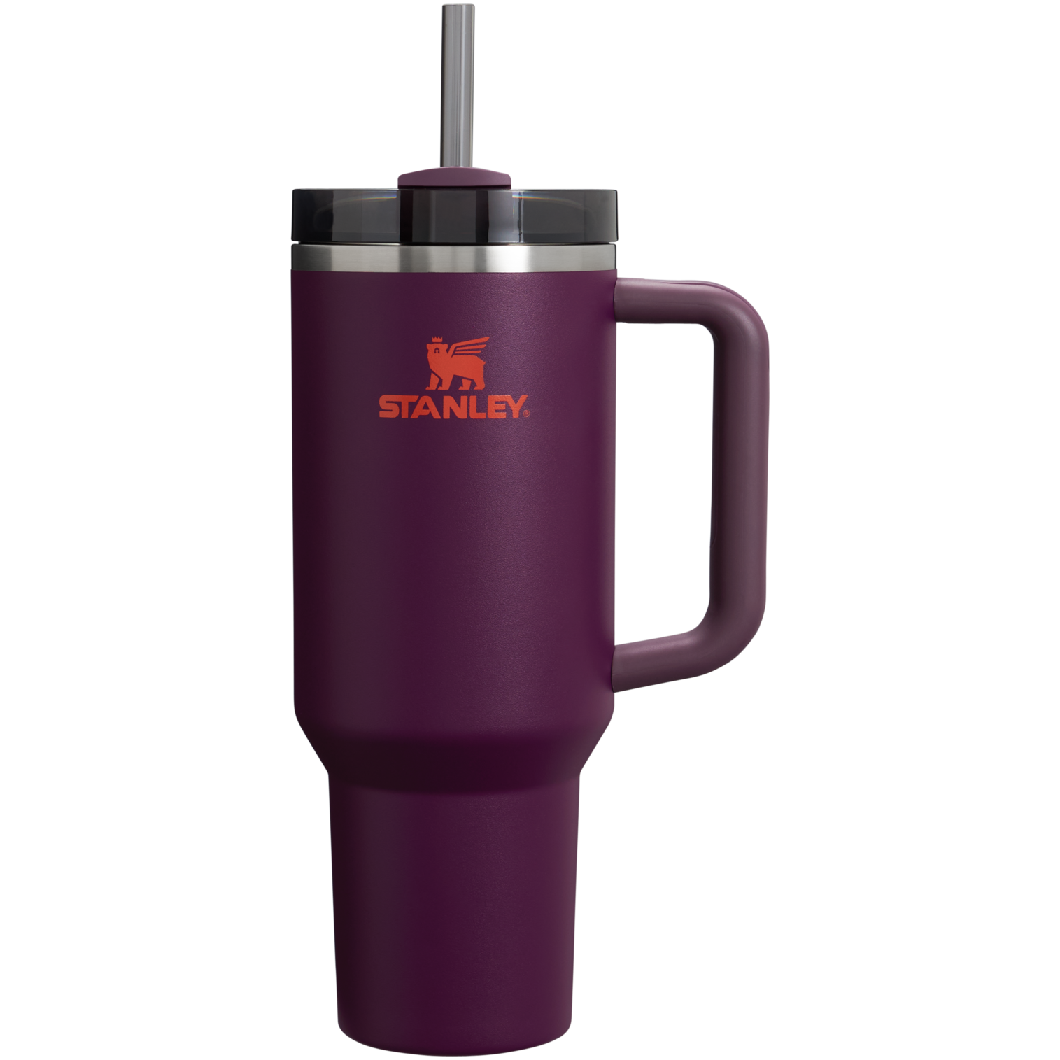 Car-Cup Friendly The Quencher H2.0 Flowstate Tumbler  | Stanley Create D332L - Premium Stainless Steel Straw Cup for All-Day Hydration - Plum