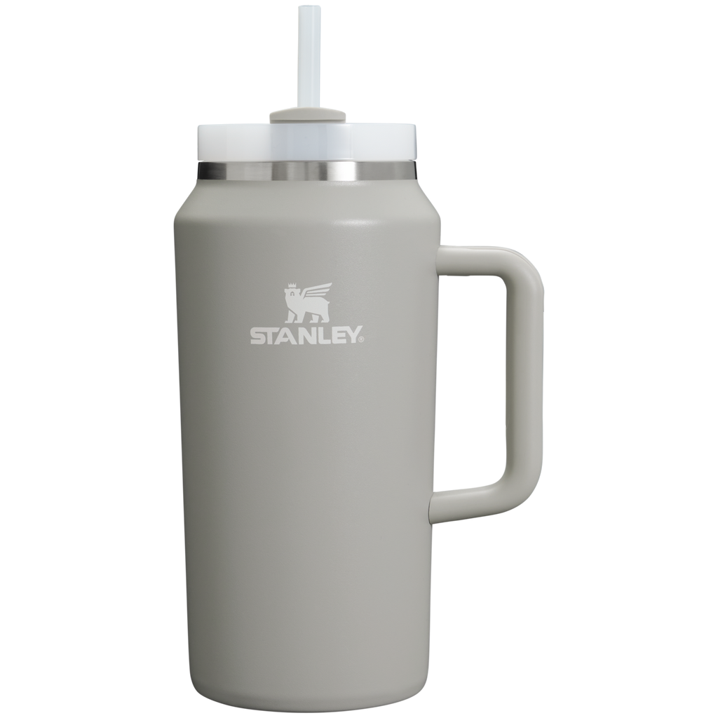Car-Cup Friendly The Quencher H2.0 Flowstate Tumbler D033Q - 40oz Large Capacity Car-Cup Friendly Quencher - Ash