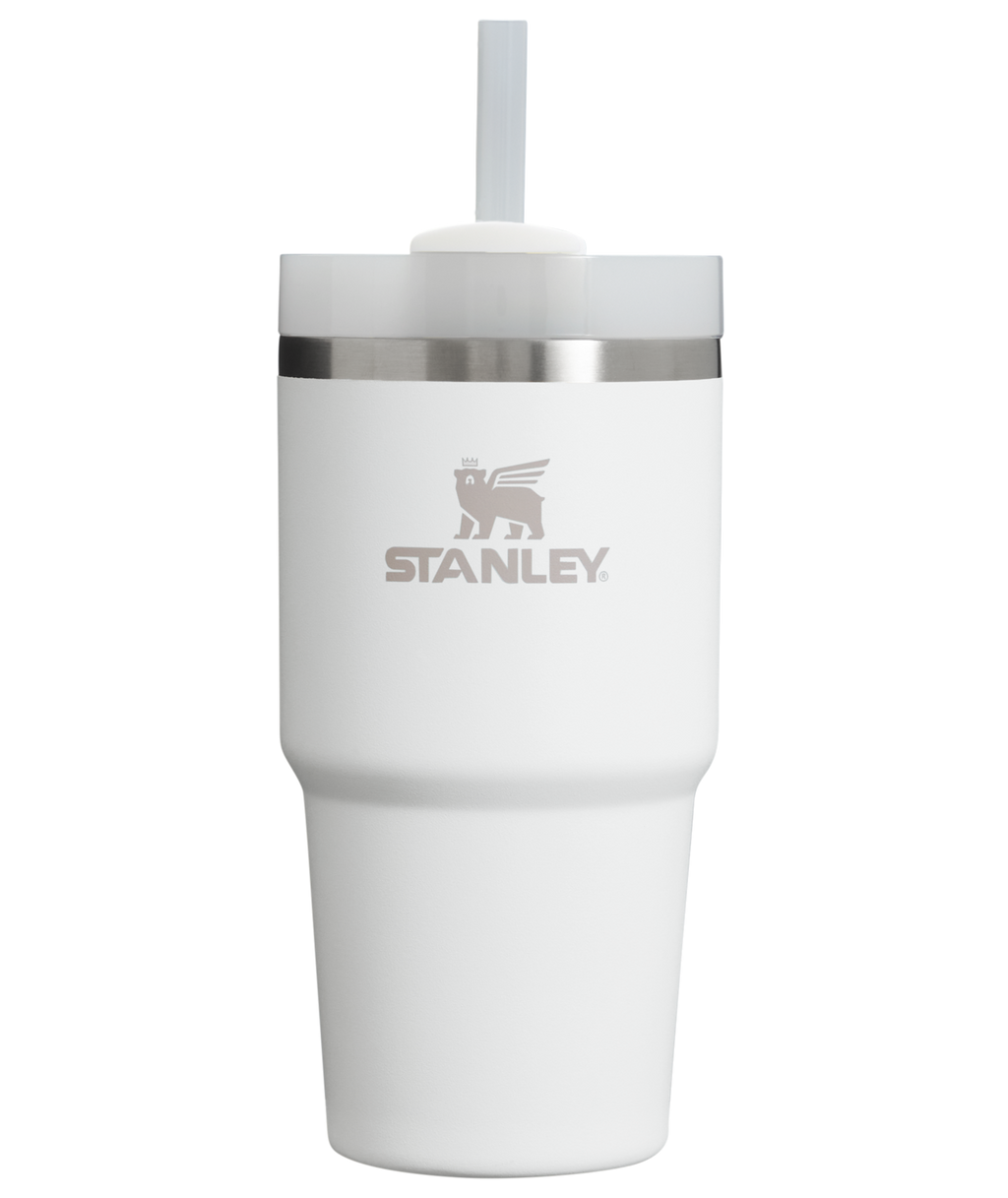 Insulated Travel The Quencher H2.0 Flowstate Tumbler  | Stanley Create D329E - Premium Stainless Steel Straw Cup for All-Day Hydration - Frost