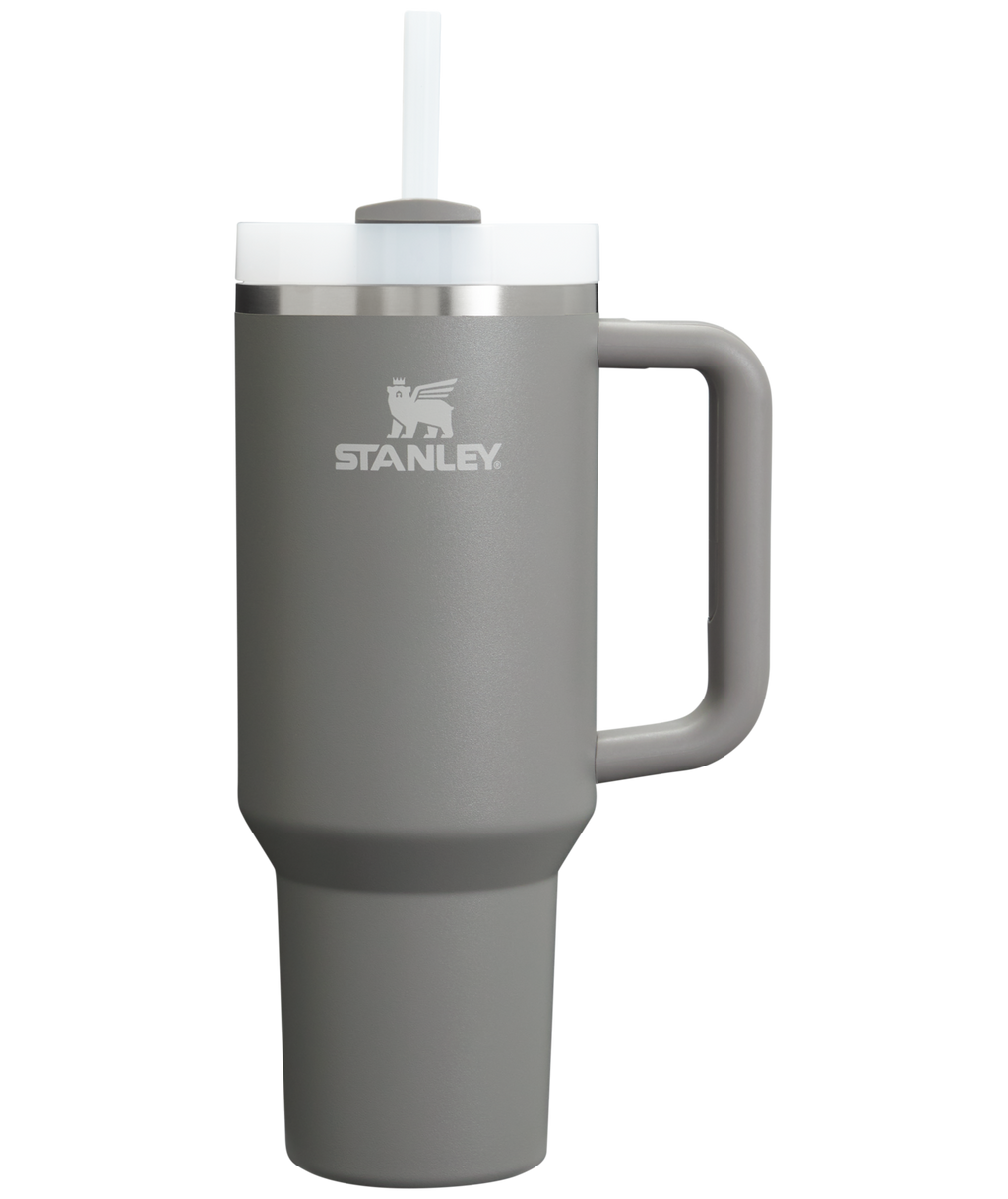 Car-Cup Friendly The Quencher H2.0 Flowstate Tumbler  | Stanley Create D332L - Premium Stainless Steel Straw Cup for All-Day Hydration - Stone
