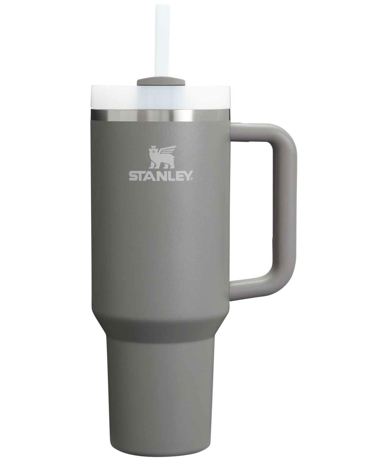 Car-Cup Friendly The Quencher H2.0 Flowstate Tumbler  | Stanley Create D332L - Premium Stainless Steel Straw Cup for All-Day Hydration - Stone