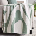Cozy Fleece Chenille Jacquard Soft Throw Blanket, Soft Sea - Cozy Fleece Throw Blanket for Couch & Bed - Default Title
