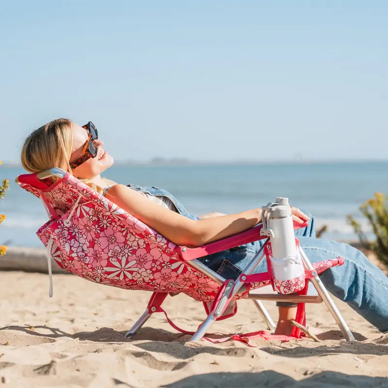 Rust-Resistant Aluminum Backpack Beach Chair - Choice 709 - Rust-Resistant Aluminum Sand-Friendly Lounge Chair Detail