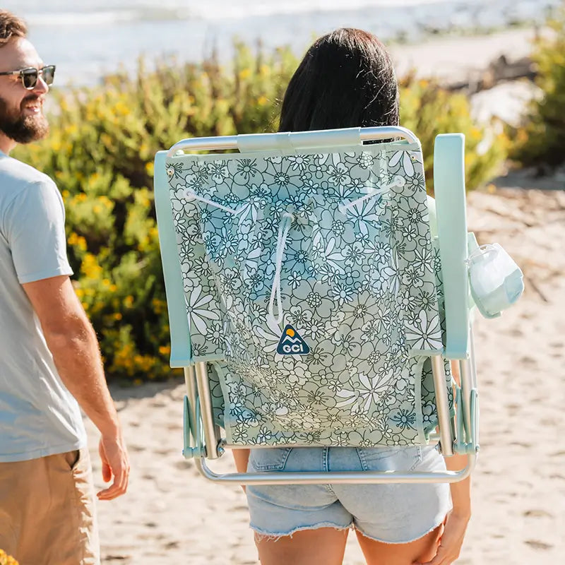Rust-Resistant Aluminum Backpack Beach Chair - Choice 709 - Rust-Resistant Aluminum Sand-Friendly Lounge Chair Detail