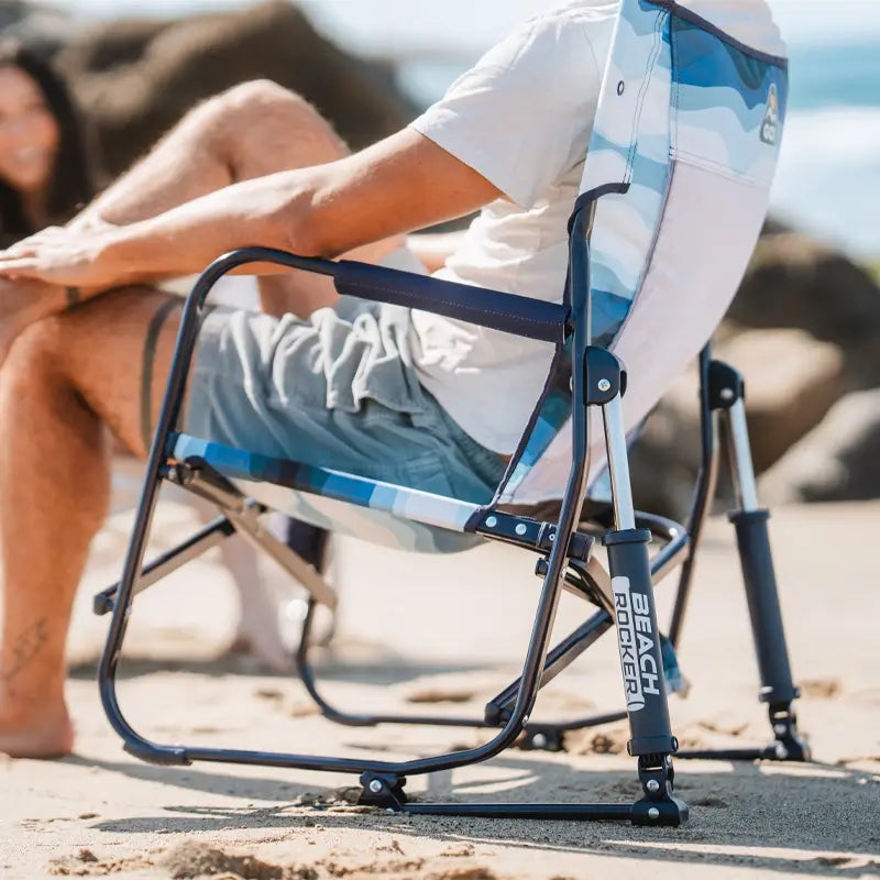 Heavy-Duty Freestyle Beach Rocker - Choice 712 - Patented Spring-Action Rocking Chair for Camping Detail