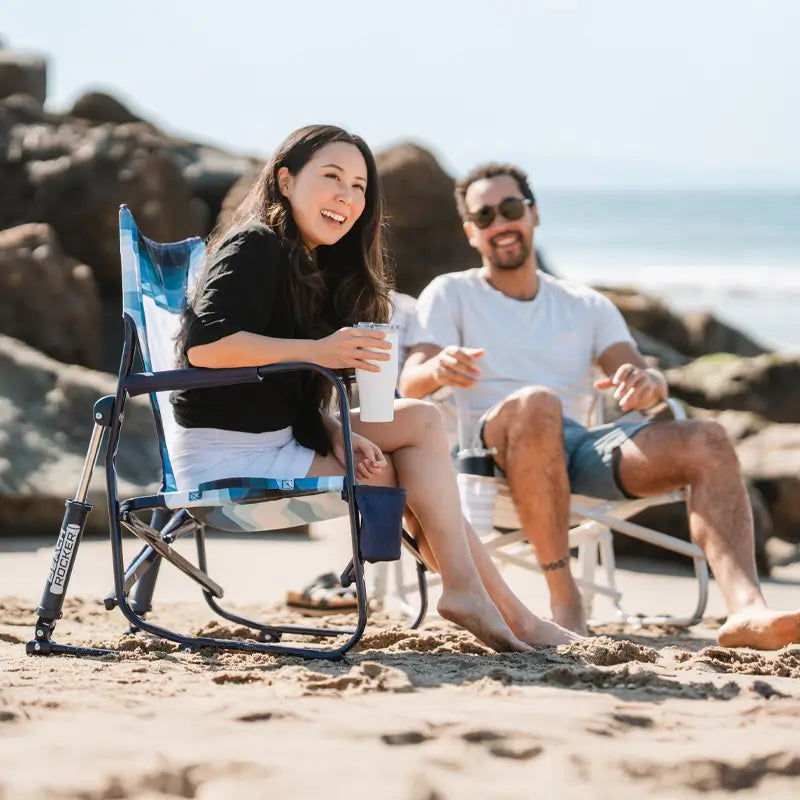 Heavy-Duty Freestyle Beach Rocker - Choice 712 - Patented Spring-Action Rocking Chair for Camping Detail