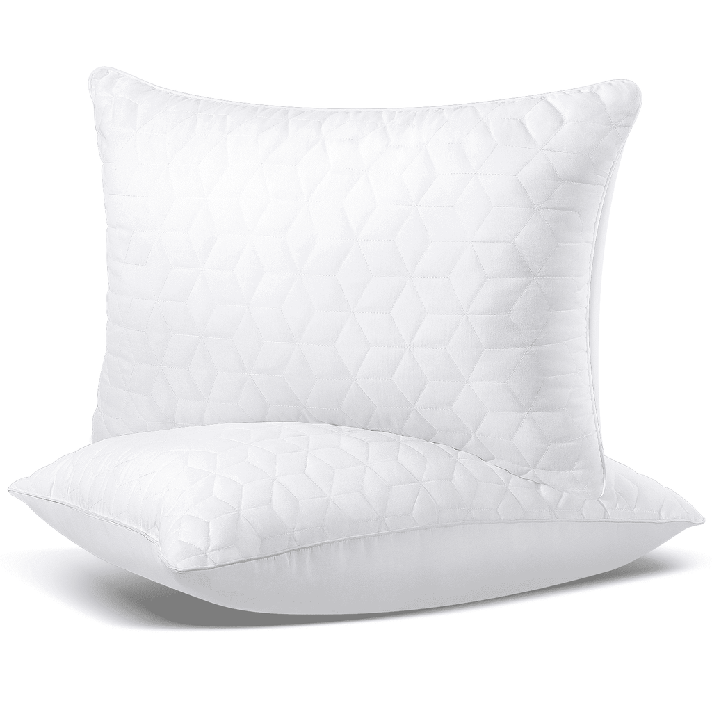 Fluffy Shredded Bed Pillows Queen Size Set of 2, Hotel Gusseted Pillows for Sleeping, Alternative to Down Pillows, Soft Supportive & ... - Decorative Throw Pillow Cushion for Sofa & Bed - Default Title