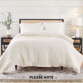 Luxurious Quilted 3-Piece Cream Gauze Comforter Set, Adult Full/Queen - Hypoallergenic Ultra-Fluffy Quilt for Winter - Default Title