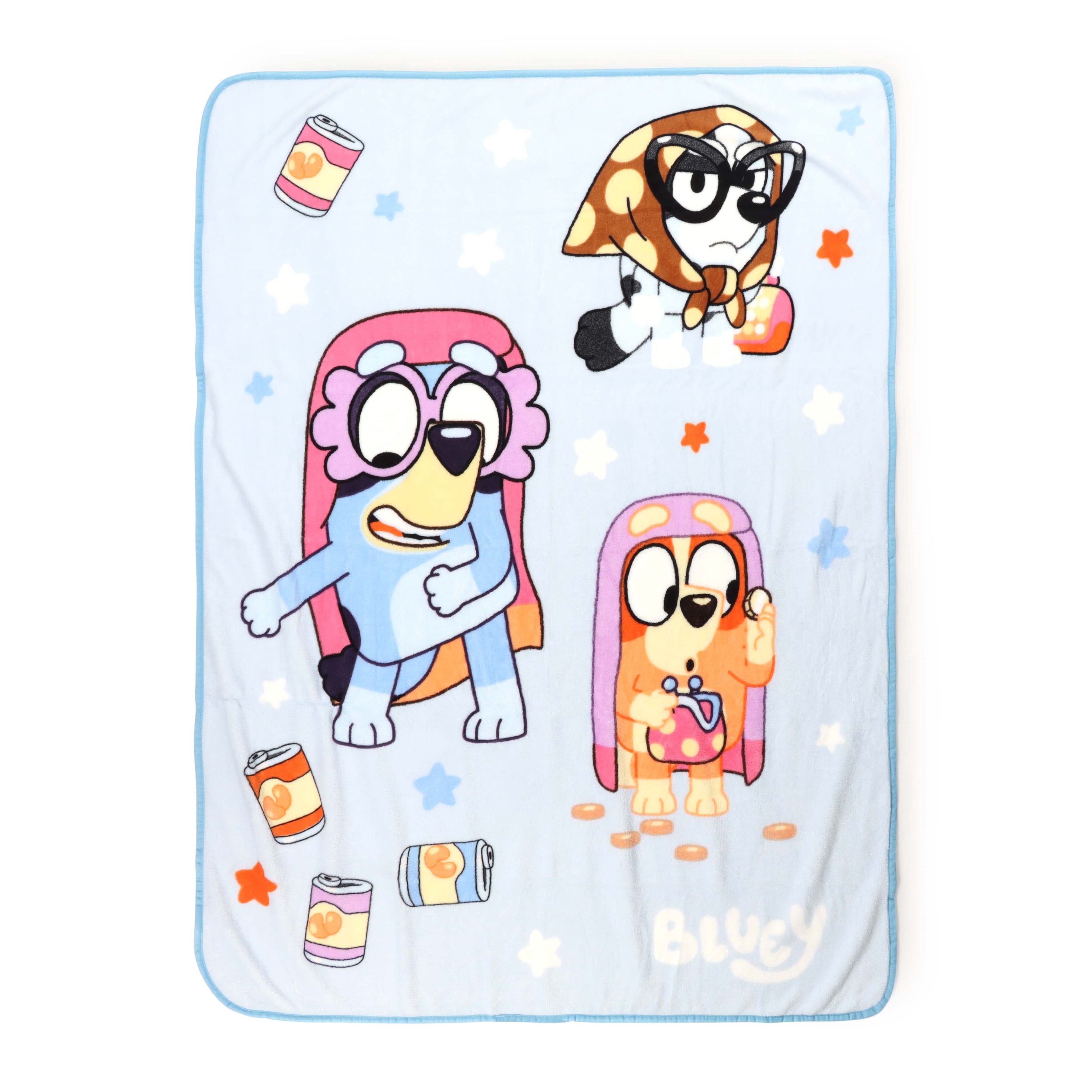 Decorative Knitted Family Kids Throw Blanket, Soft Coral Fleece, Multicolor, 46" x 60" - Lightweight Plush Warm Blanket for All Seasons - Default Title