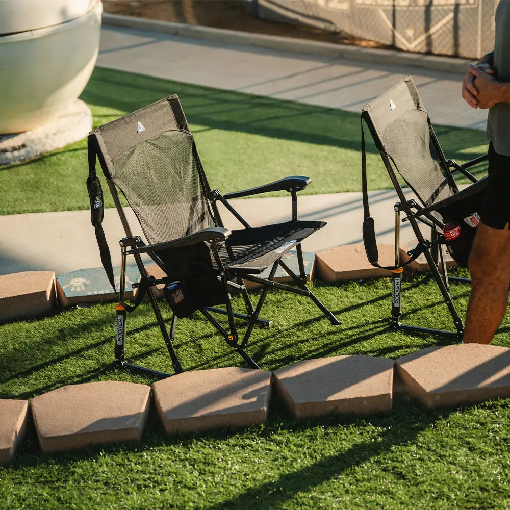 Luxury Camp BreezeRocker - Choice 504 - RoadTrip Rocker Smooth Motion Camp Chair Detail