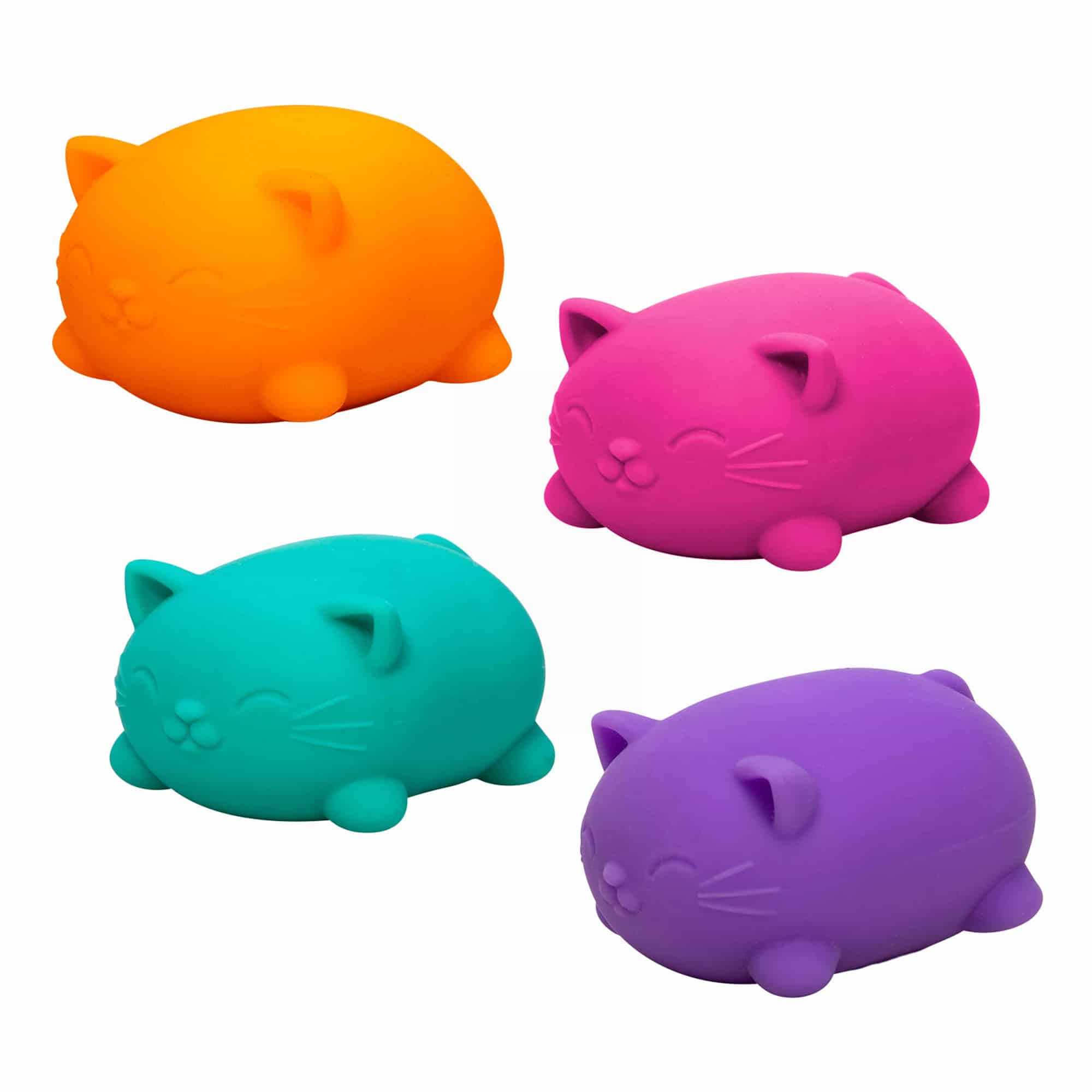 Purrfectly Squishy Cool Cats NeeDoh | Select Morning Crest - Dino Character Malt-Gel Filled Sensory Glob Detail