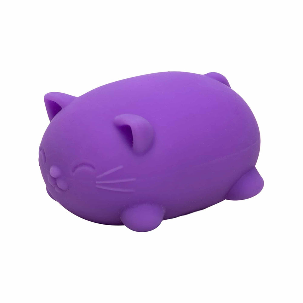 Purrfectly Squishy Cool Cats NeeDoh | Select Morning Crest - Dino Character Malt-Gel Filled Sensory Glob Detail
