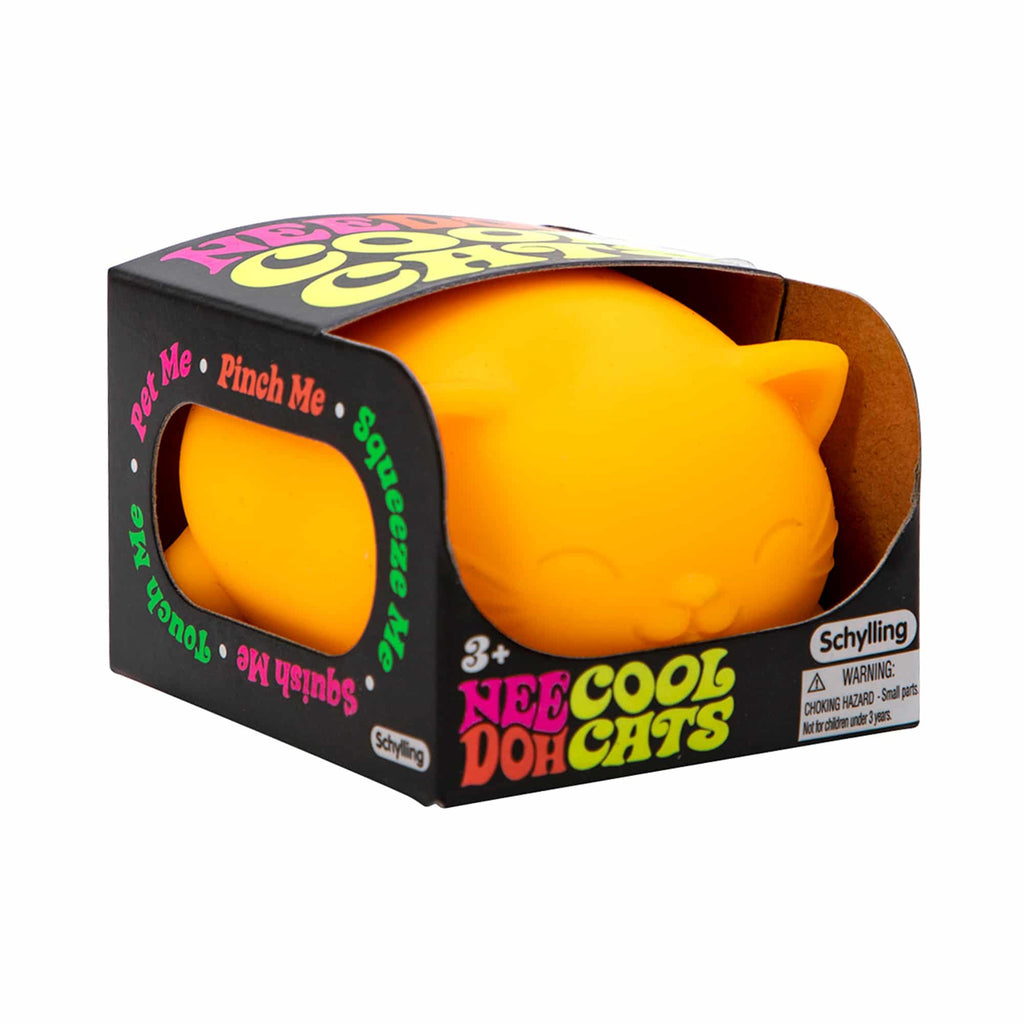 Purrfectly Squishy Cool Cats NeeDoh | Select Morning Crest - Dino Character Malt-Gel Filled Sensory Glob Detail