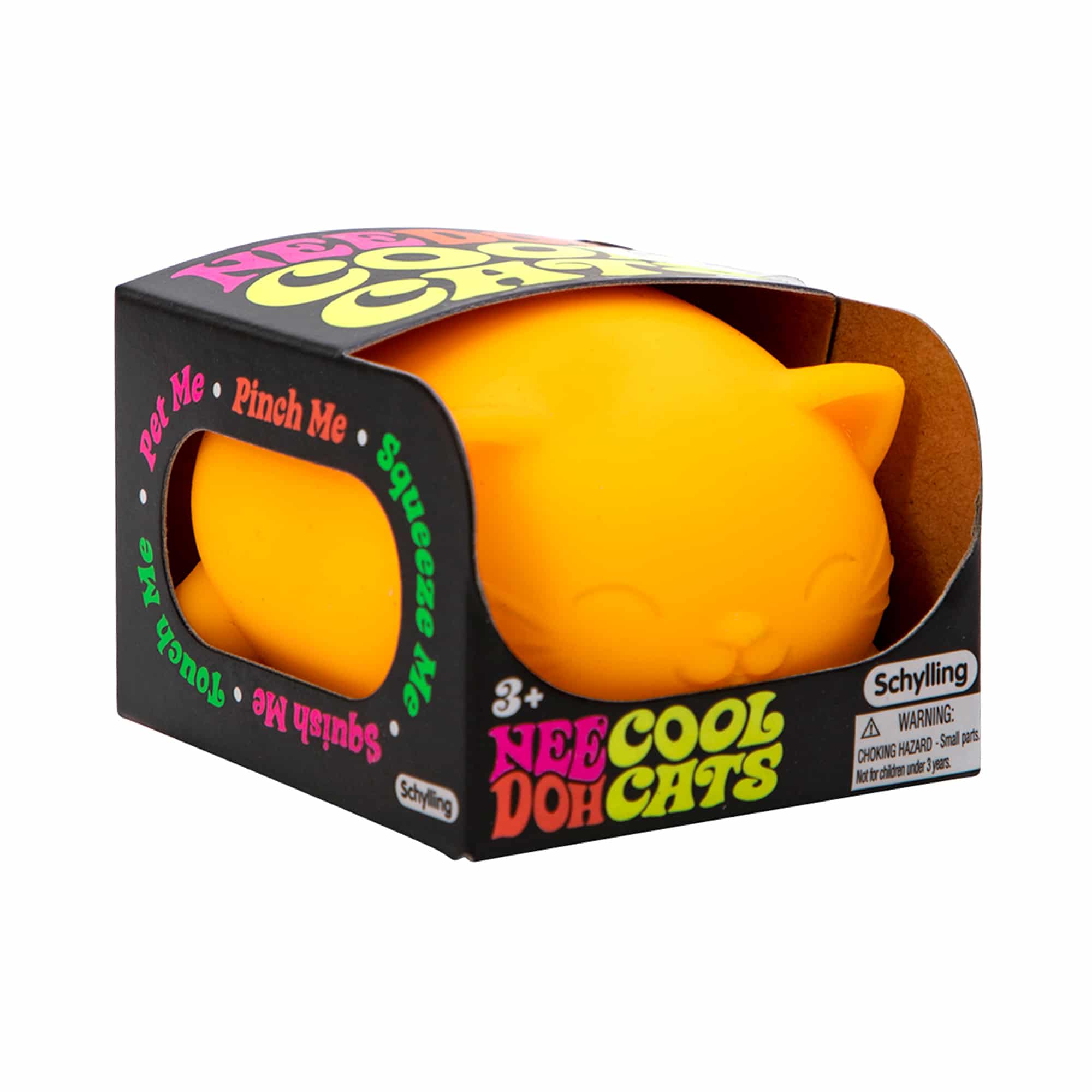 Purrfectly Squishy Cool Cats NeeDoh | Select Morning Crest - Dino Character Malt-Gel Filled Sensory Glob Detail