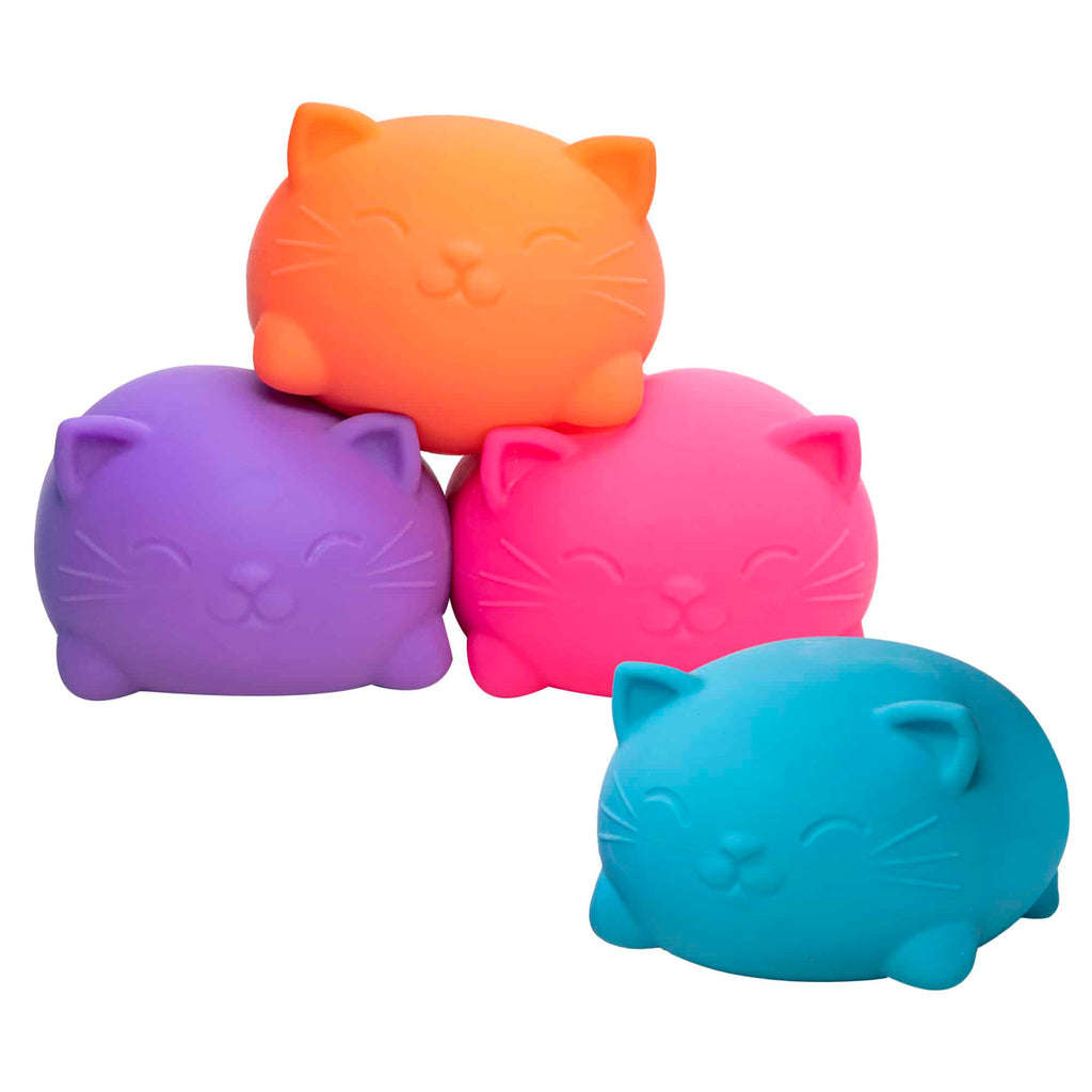 Cute Collectible Super NeeDoh Cool Cats | Select Opal Prairie - Dino Character Malt-Gel Filled Sensory Glob Detail