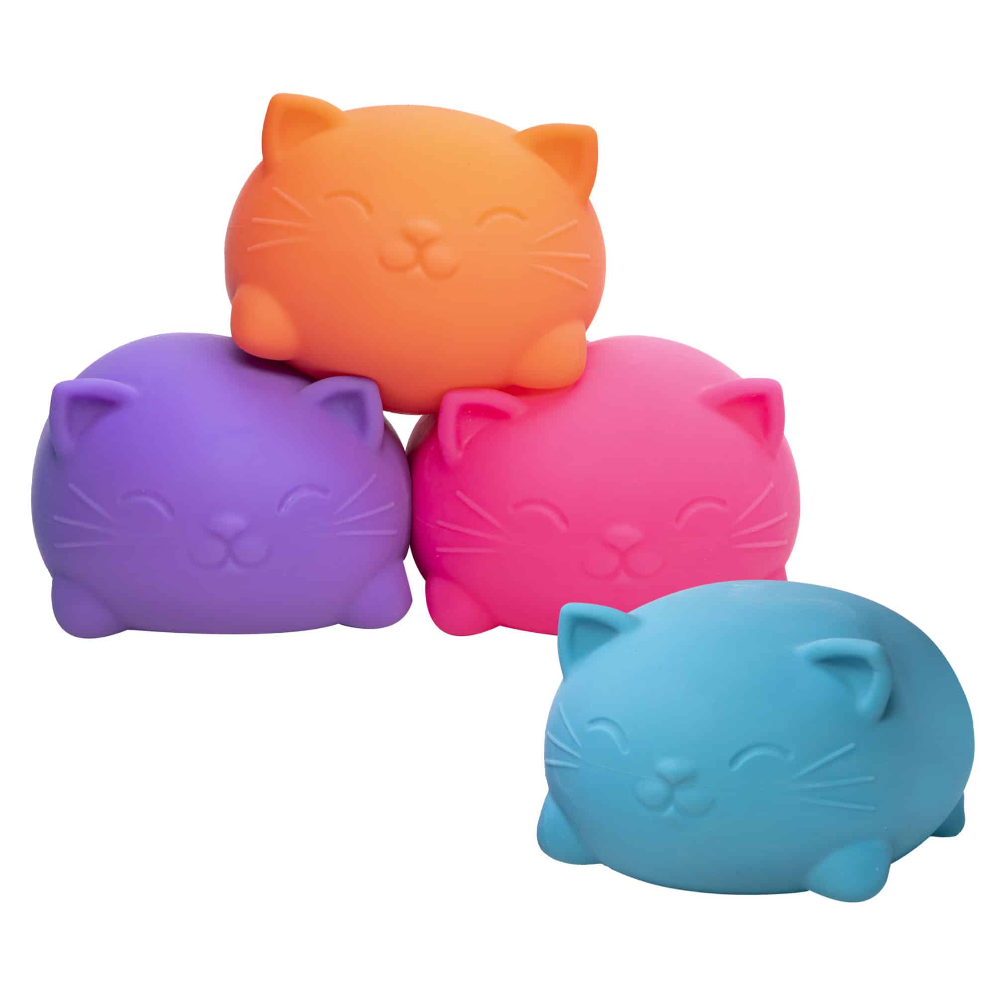 Cute Collectible Super NeeDoh Cool Cats | Select Opal Prairie - Dino Character Malt-Gel Filled Sensory Glob Detail