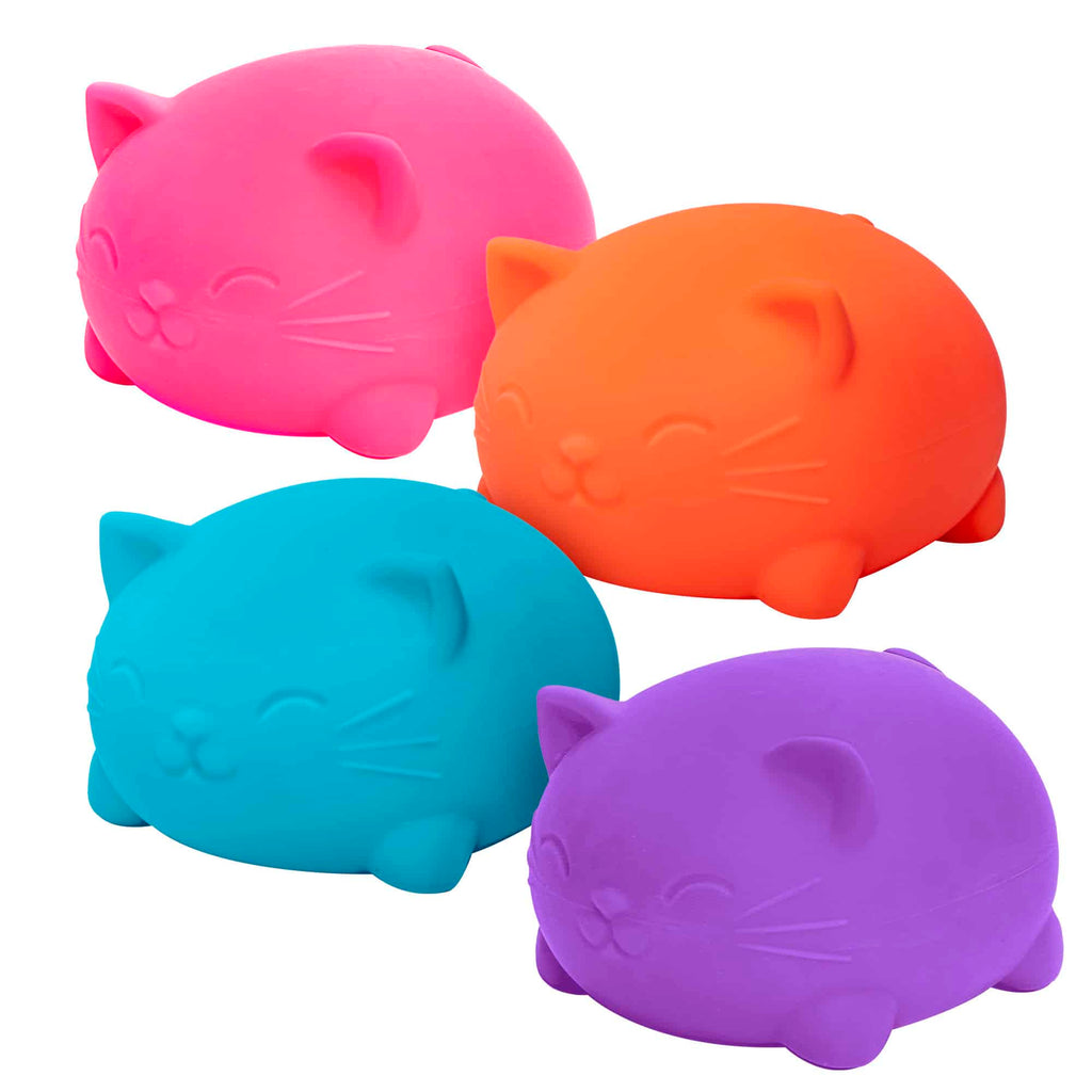 Cute Collectible Super NeeDoh Cool Cats | Select Opal Prairie - Dino Character Malt-Gel Filled Sensory Glob Detail