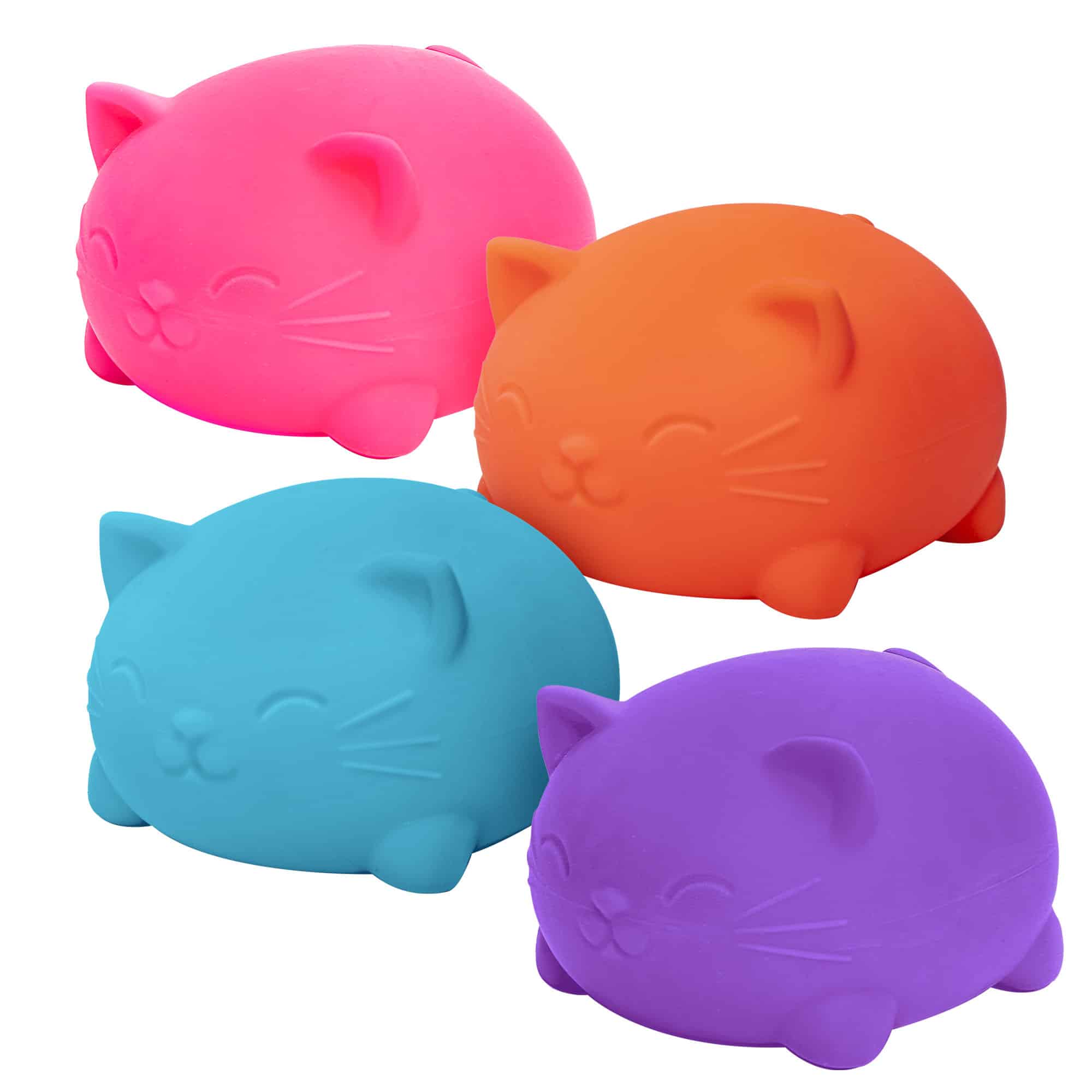 Cute Collectible Super NeeDoh Cool Cats | Select Opal Prairie - Dino Character Malt-Gel Filled Sensory Glob Detail