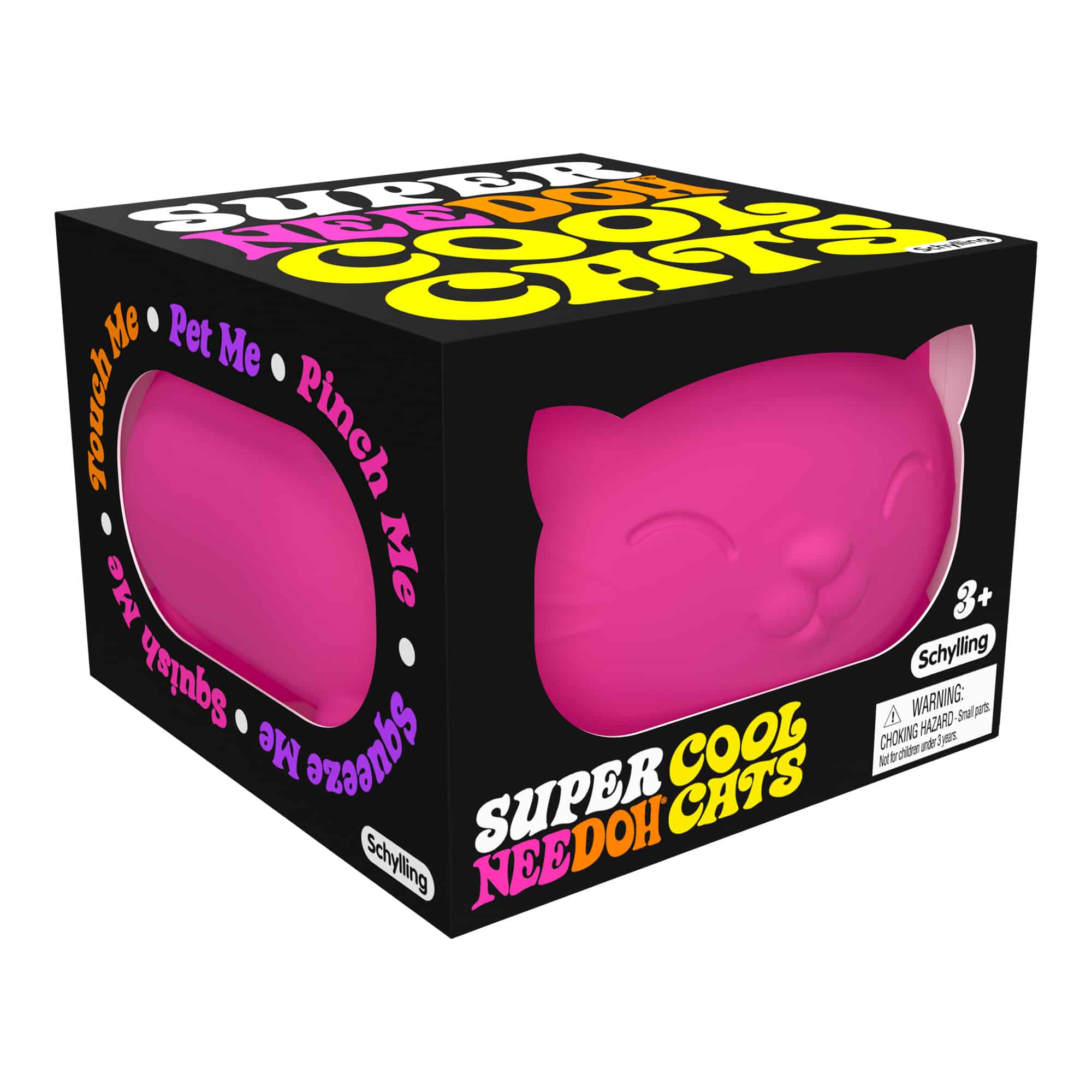 Cute Collectible Super NeeDoh Cool Cats | Select Opal Prairie - Dino Character Malt-Gel Filled Sensory Glob - Surprise Me! (Random Color)