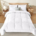 Luxurious Quilted 3-Piece Queen Comforter Set - All-Season Down Alternative Bedding Bundle with 2 Pillow Shams, Premium Soft Bedding Se... - Hypoallergenic Ultra-Fluffy Quilt for Winter - Default Title