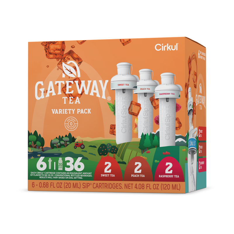 Natural Fruit Flavored Gateway Tea 6-Pack Variety Pack HM0F - Vitamin-Infused Natural Refreshing Flavor Core - Default Title